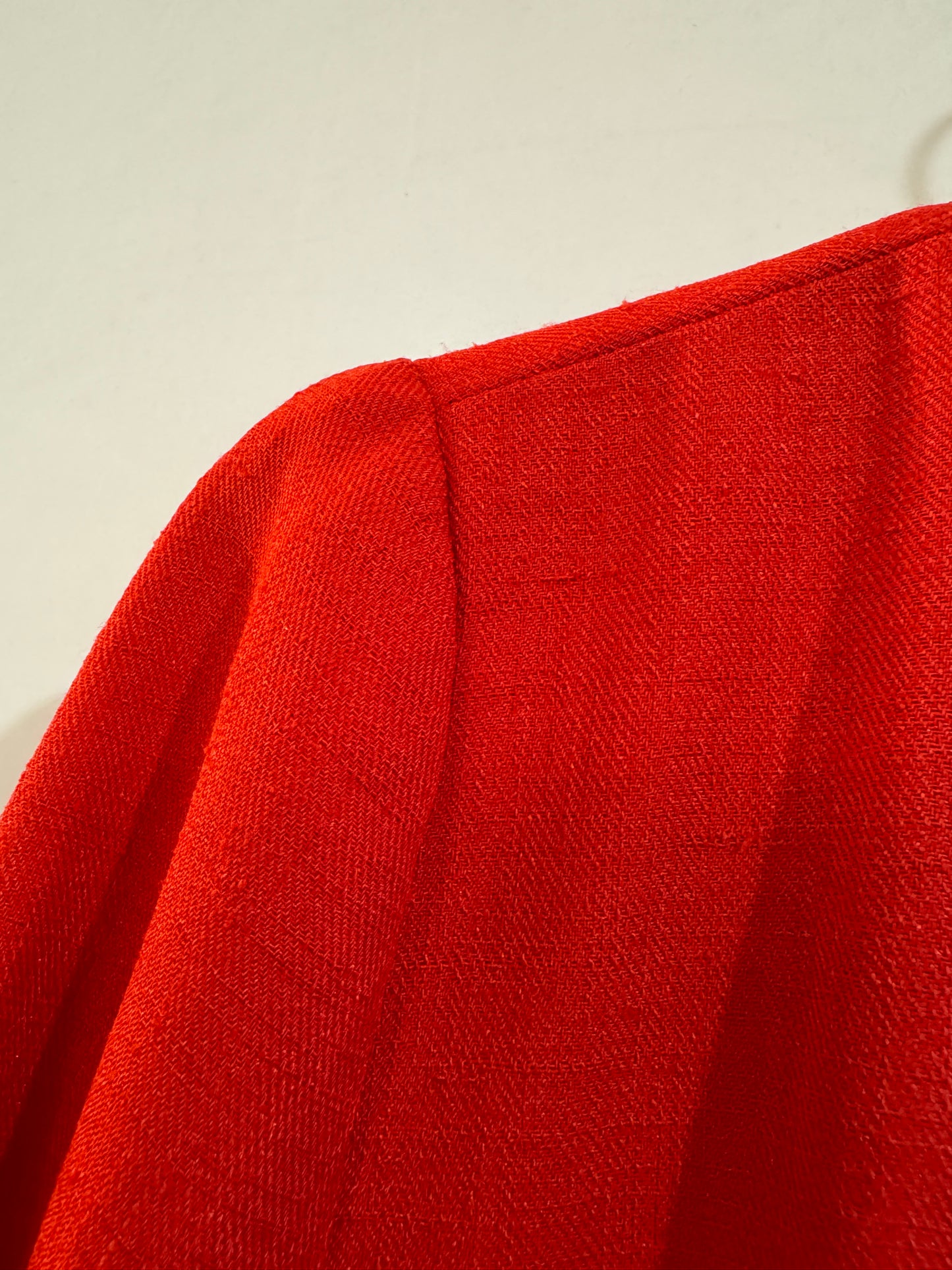 Vintage Red Custom Button Down Jacket S/M