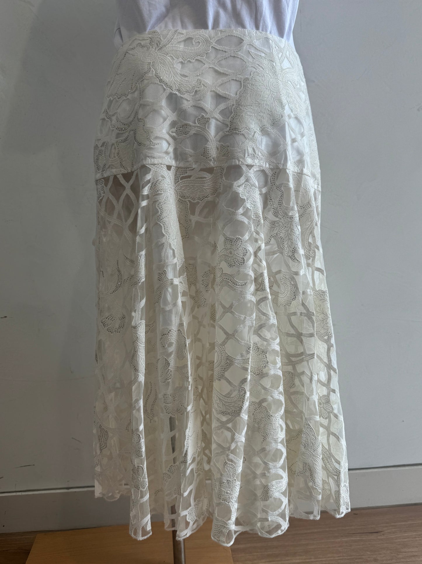 Vintage CKM white Skirt - size XL