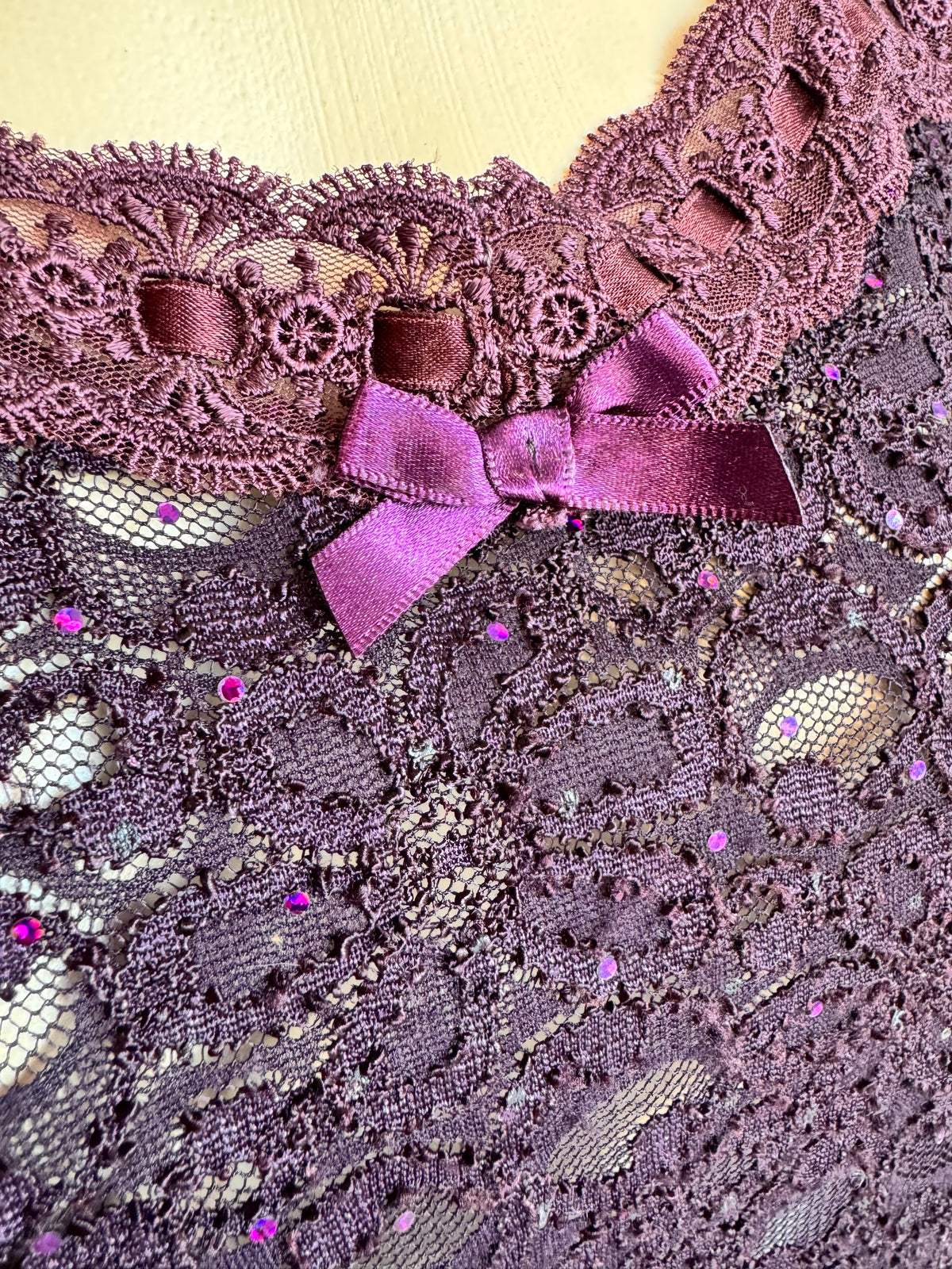 Purple Lace Cami - size M/L