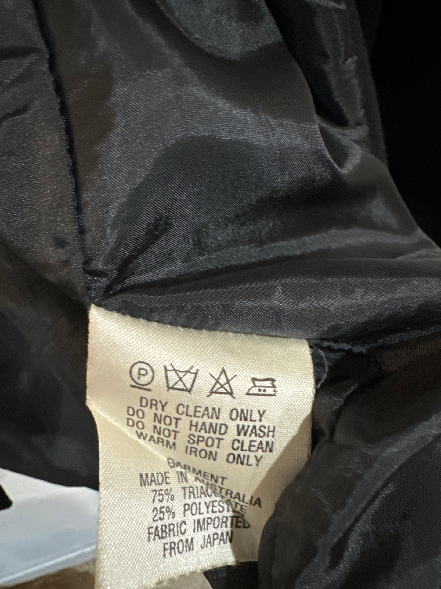 ALTRO Vintage Black Long Line Jacket Size 12