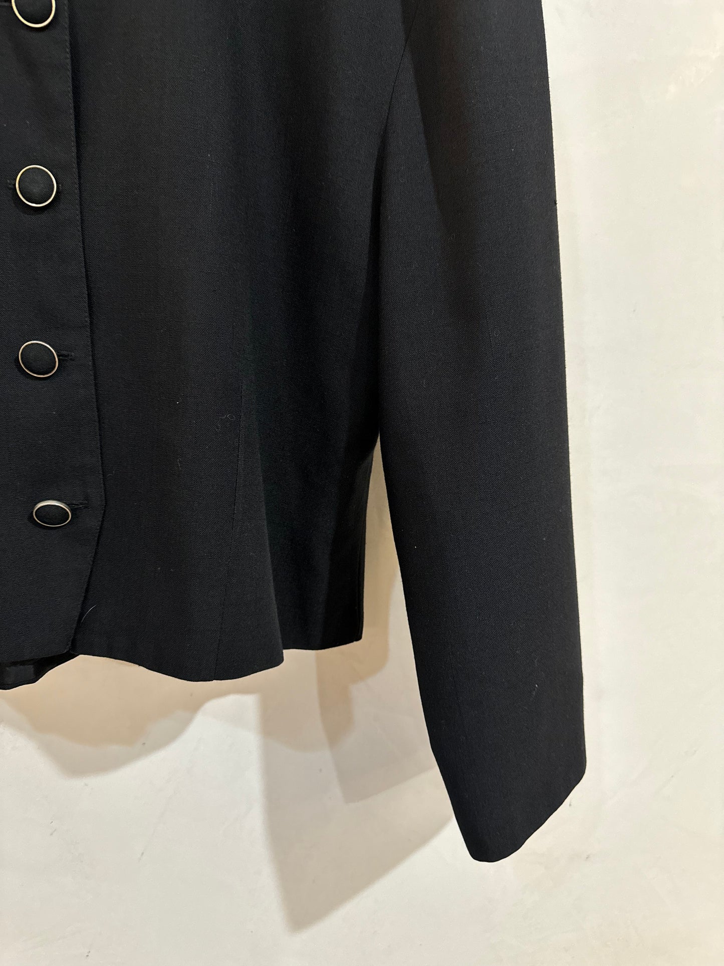 Black Crop Boxy Jacket S/M