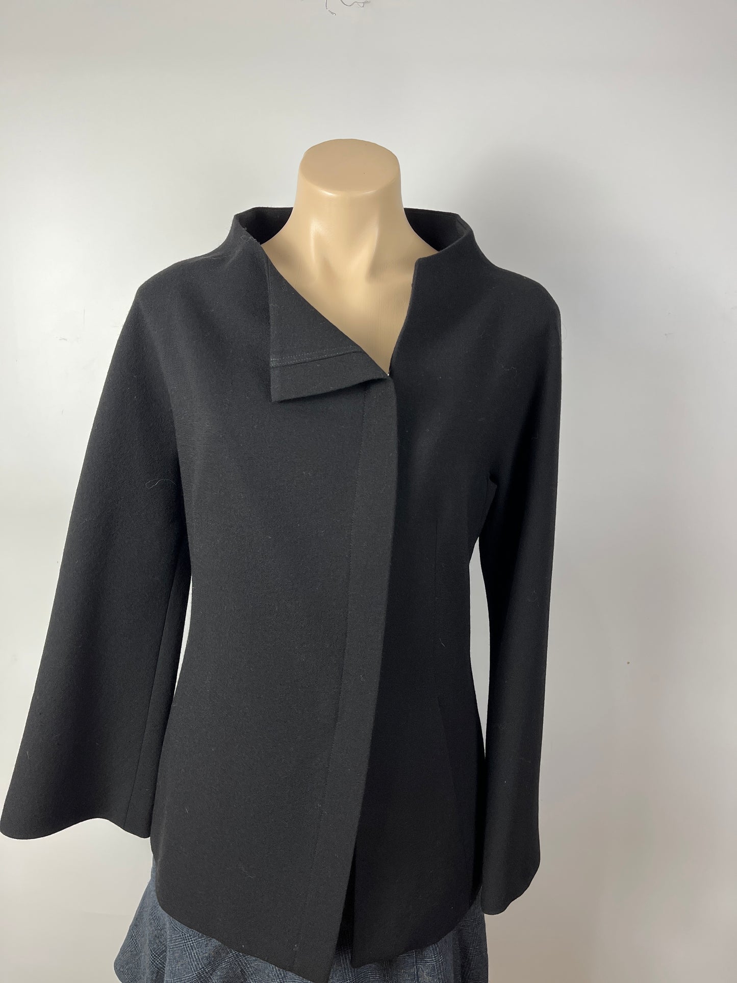 CARLA ZAMPATTI Black Wool Jacket Size 10