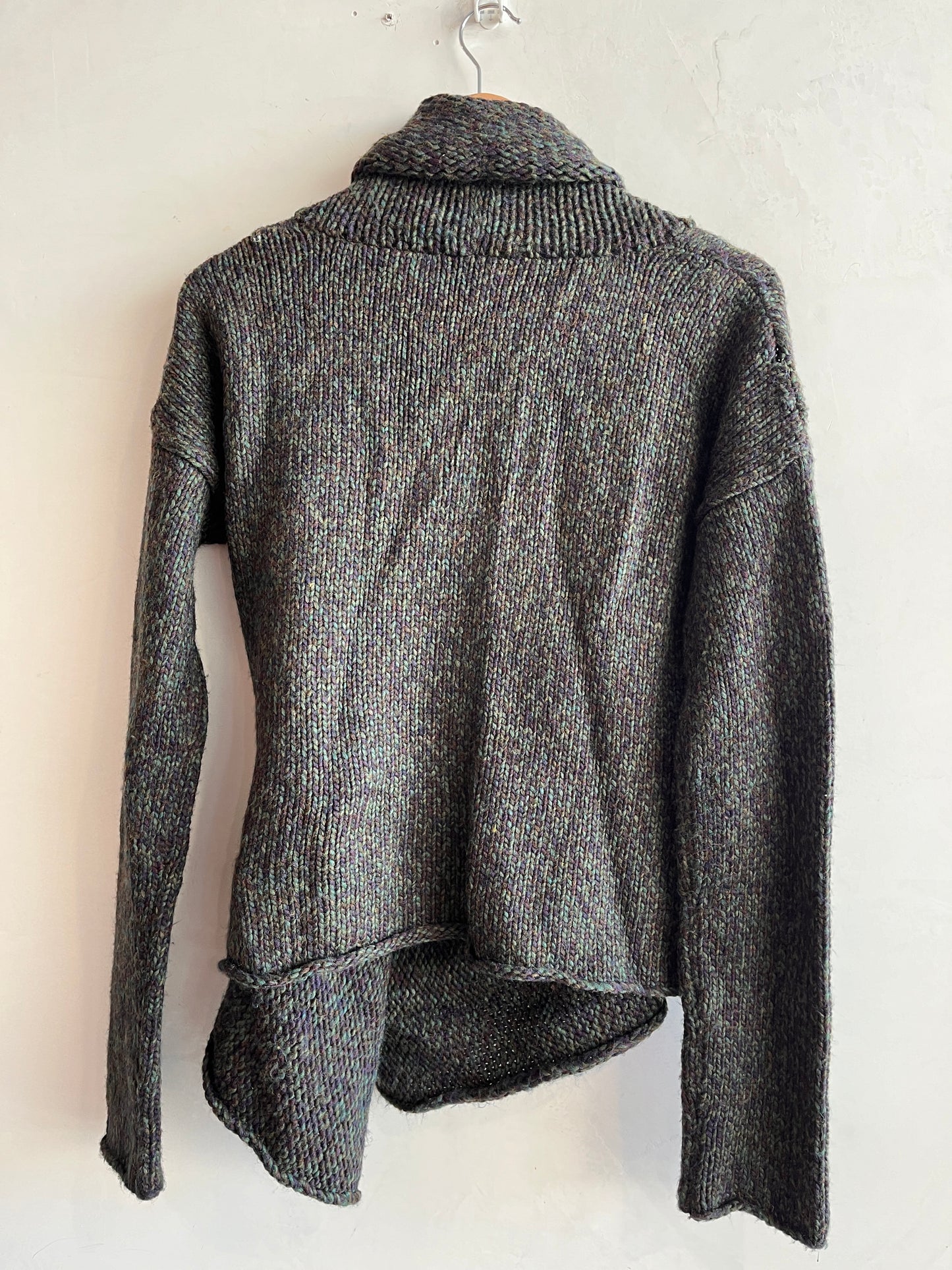 COUNTRY ROAD Khaki Wool Blend Draped Cardigan Size M