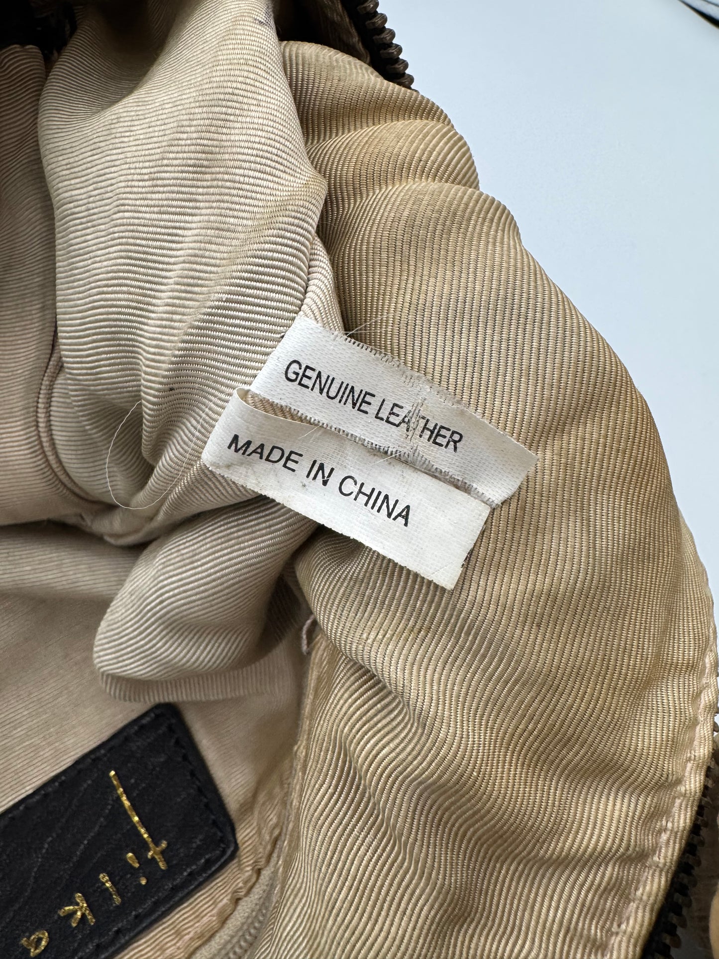 Tikah Black Leather Sling Bag