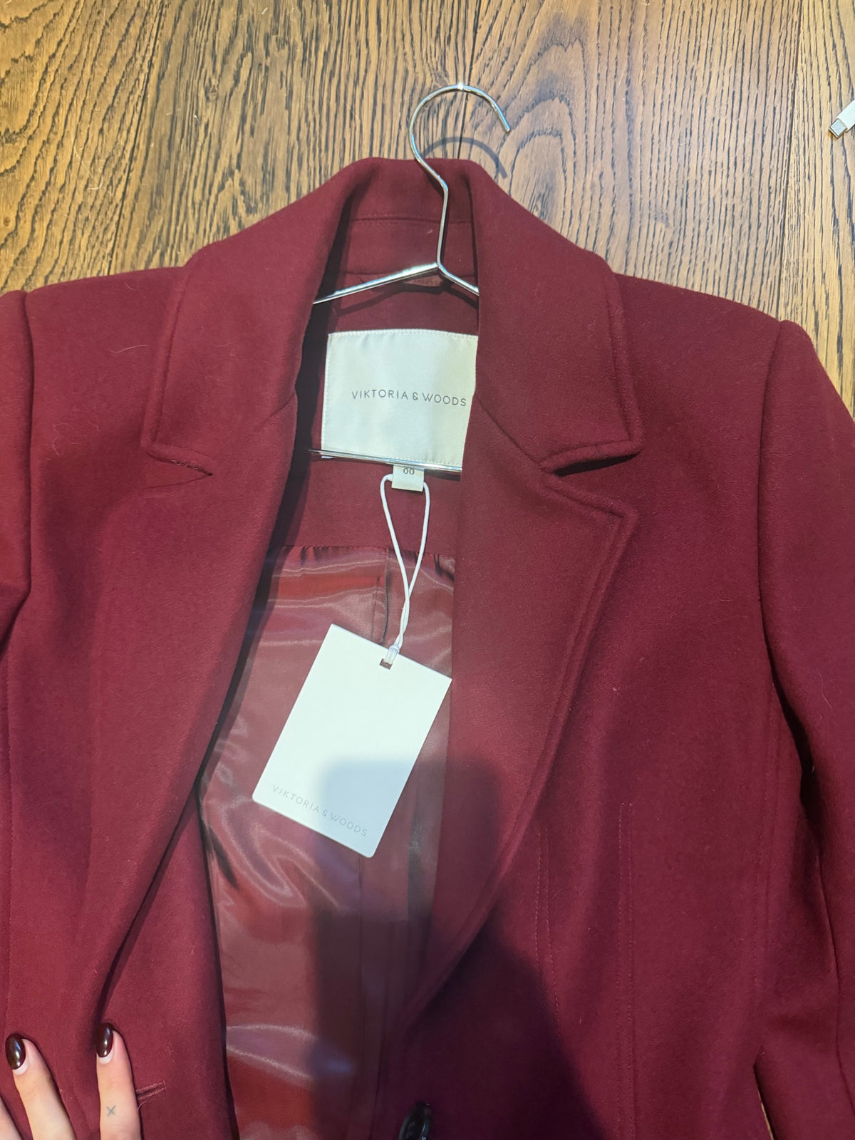 Red Viktoria & Woods Burgundy Coat - size 0 Size