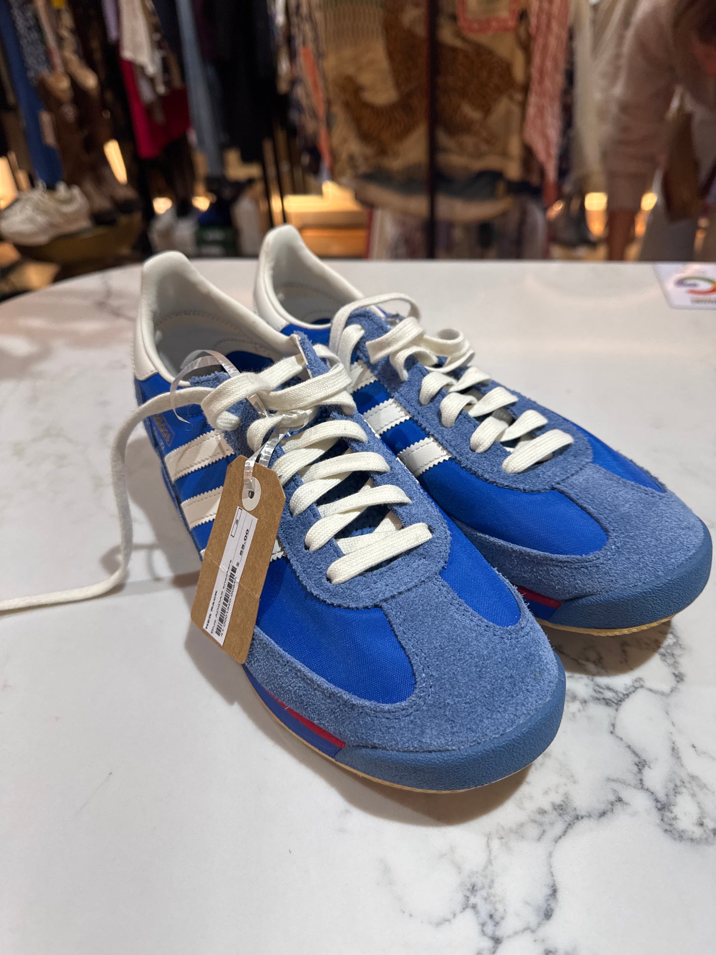 Blue adidas sneakers Sz 40