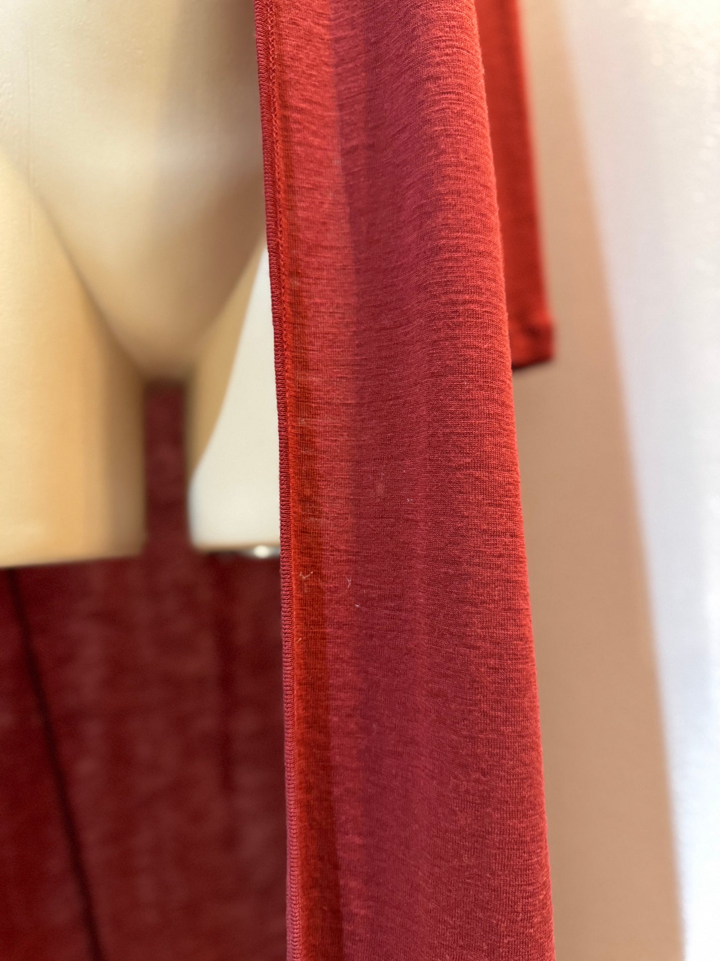 Kookai Long Red Wool Cardigan - size S