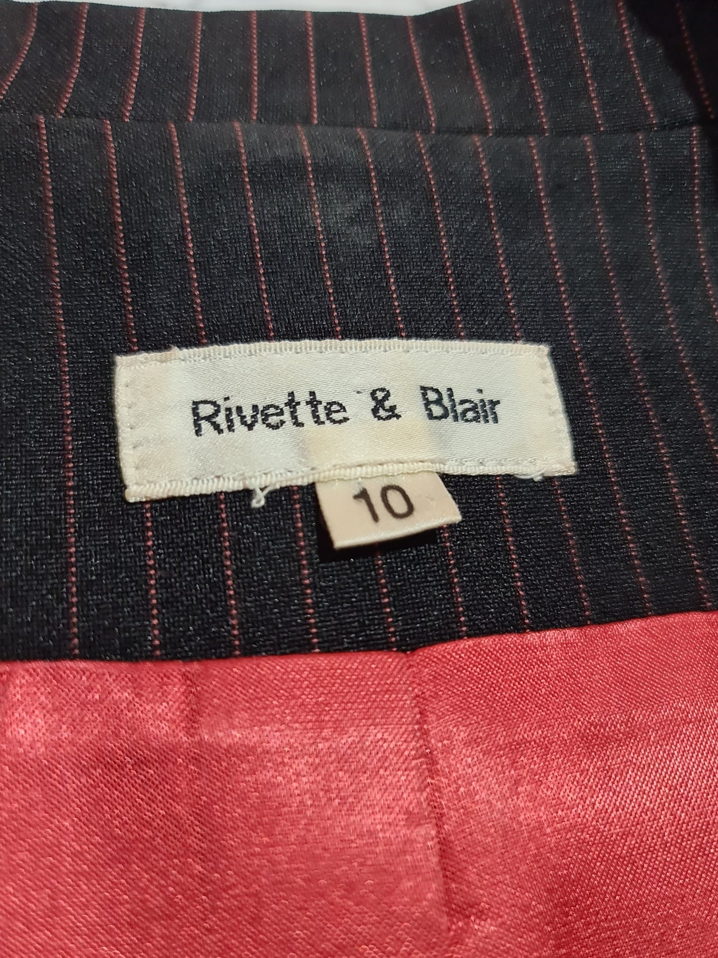 Rivette & Blair Striped Jacket size 10