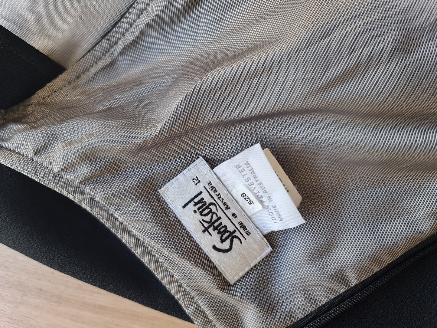 Vintage Sportsgirl Black Dress - size 12