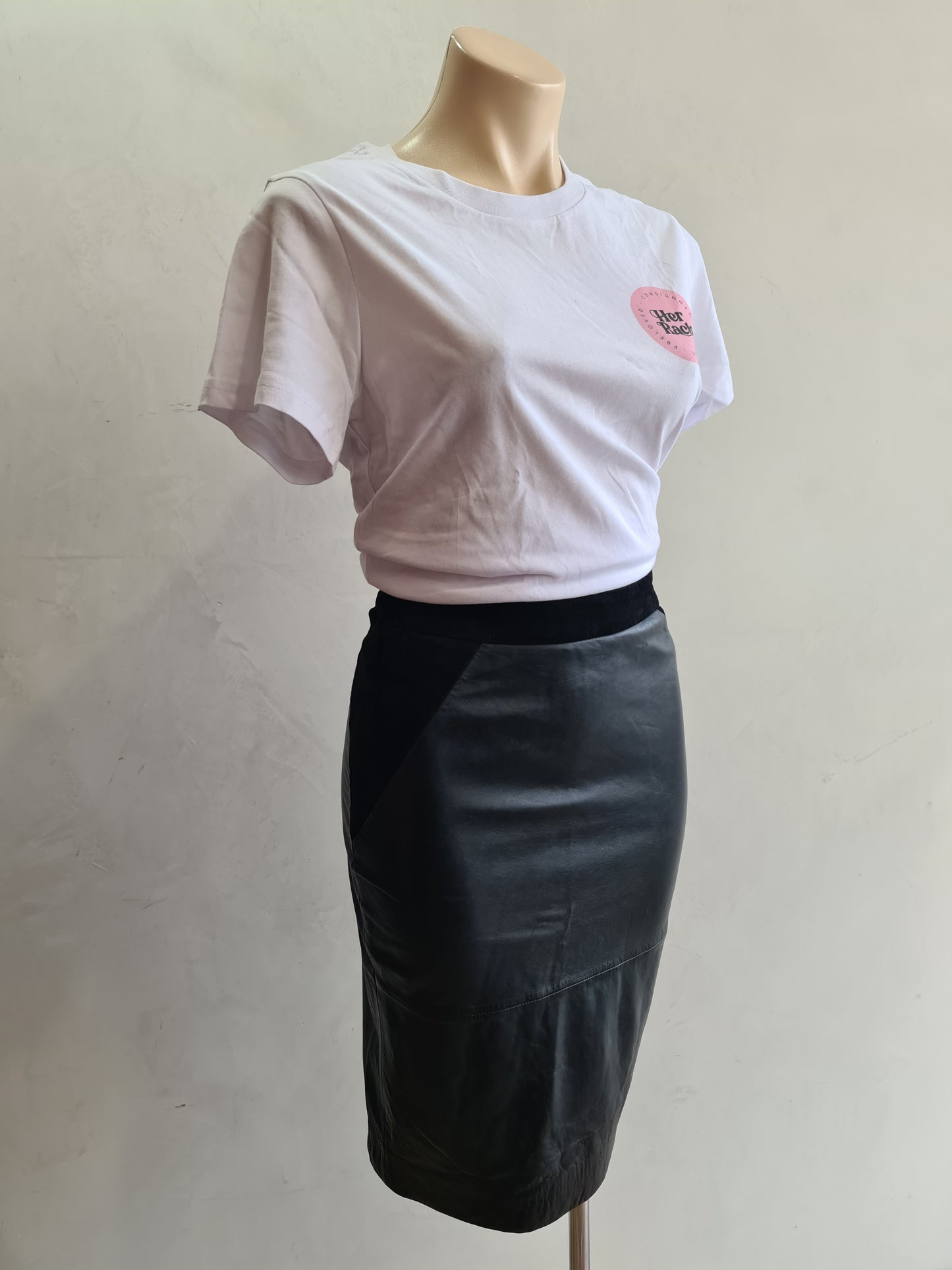 Vintage Alannah Hill Leather Skirt - size XS