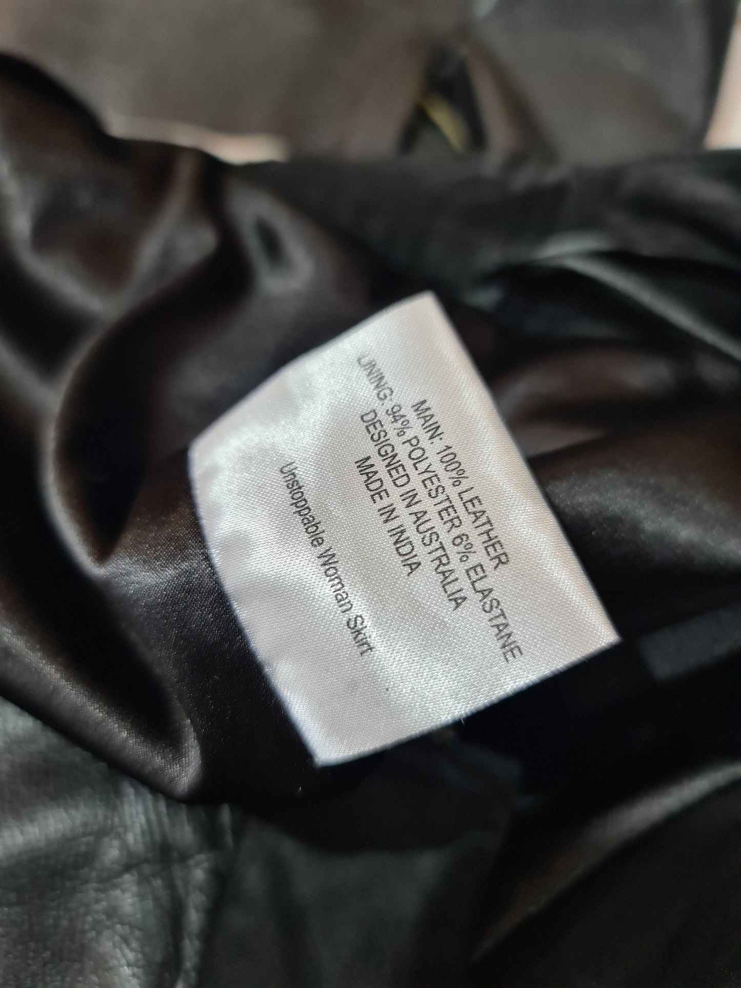 Vintage Alannah Hill Leather Skirt - size XS