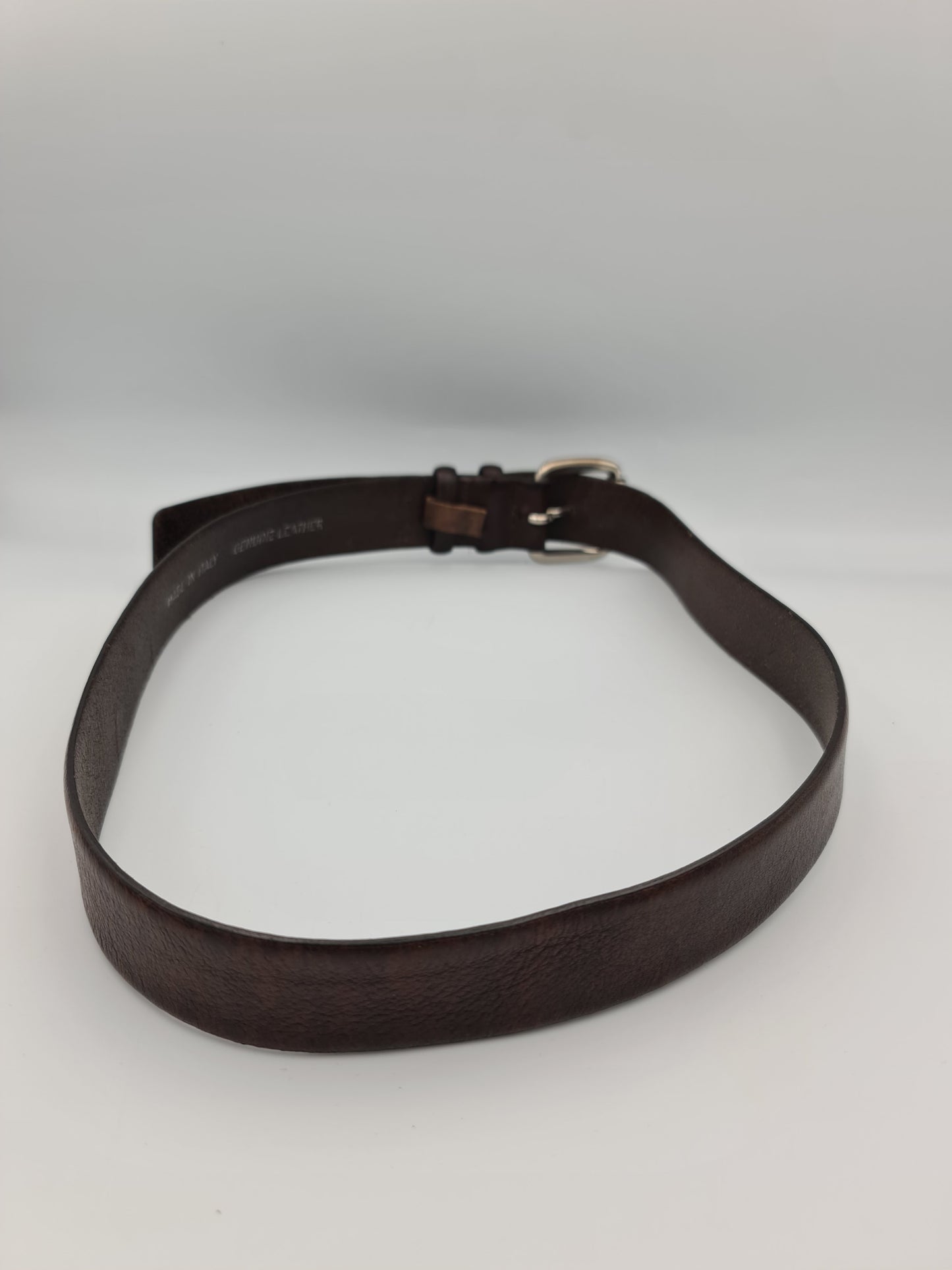 Midas Brown Leather Belt - size S