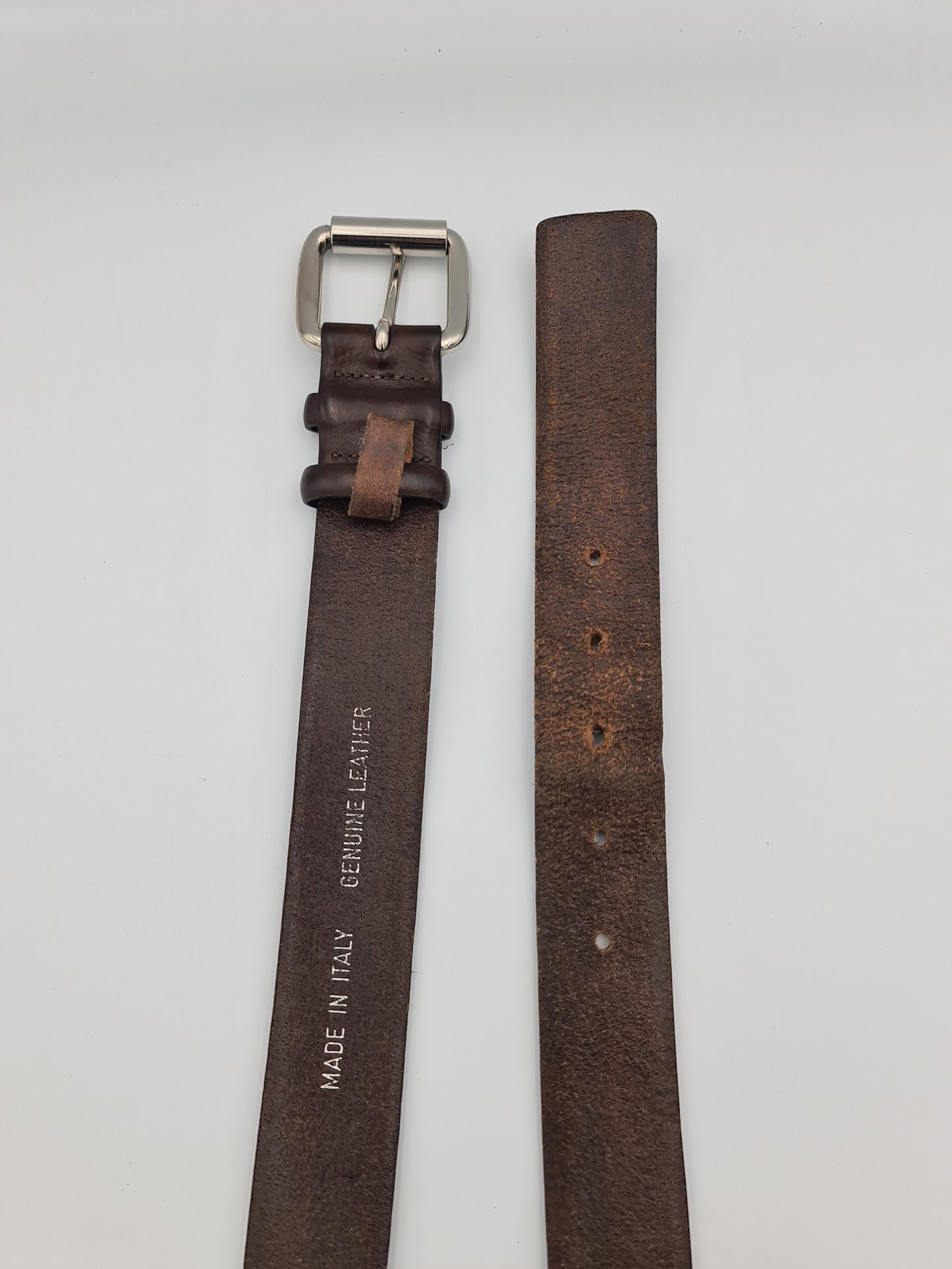 Midas Brown Leather Belt - size S