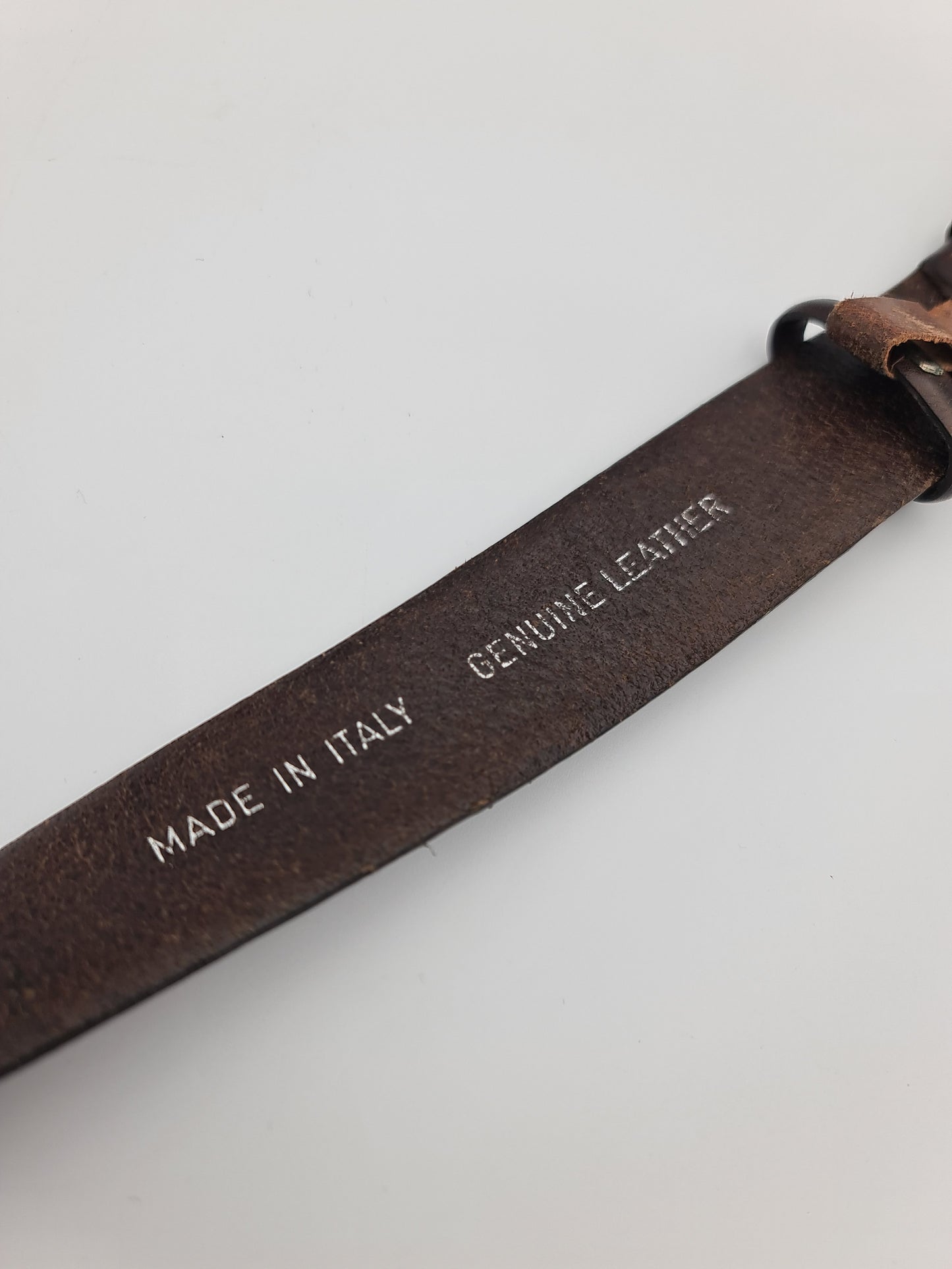 Midas Brown Leather Belt - size S