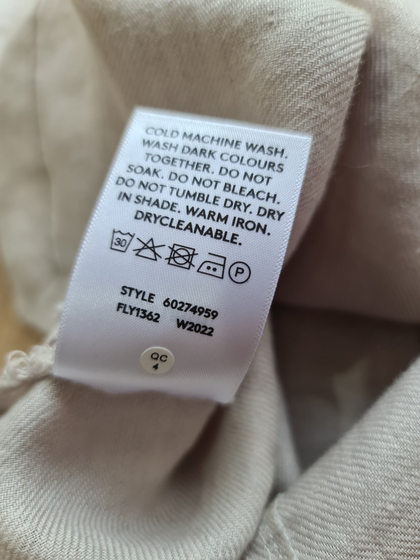 Country Road Oat linen Shirt - size 6