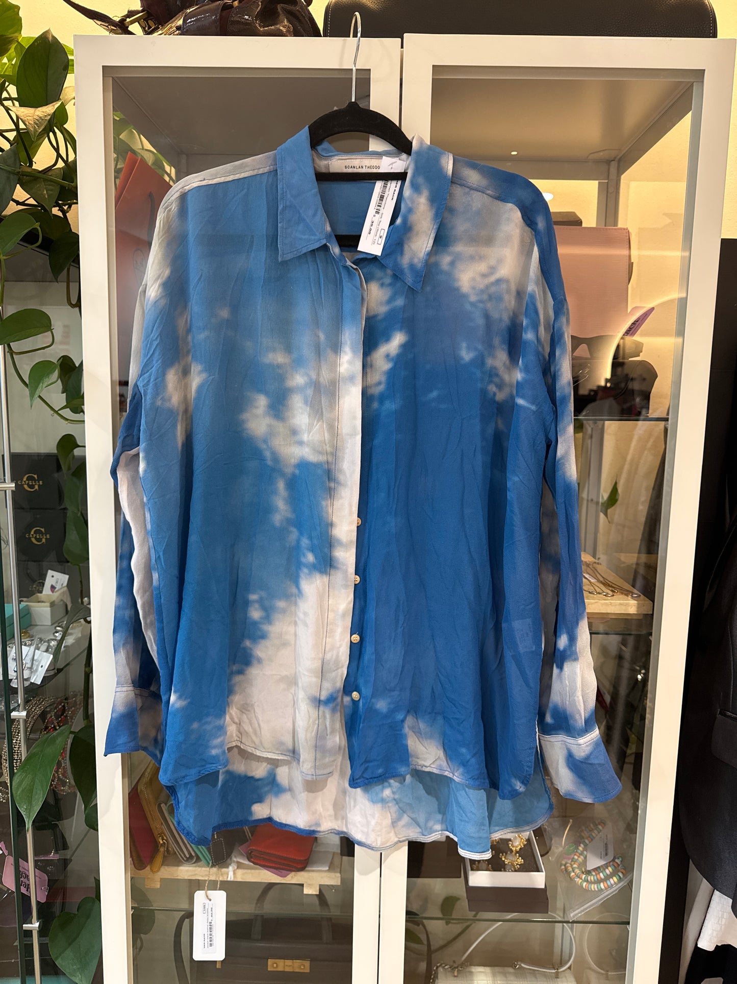 SCANLAN Silk Shirt Sz 12