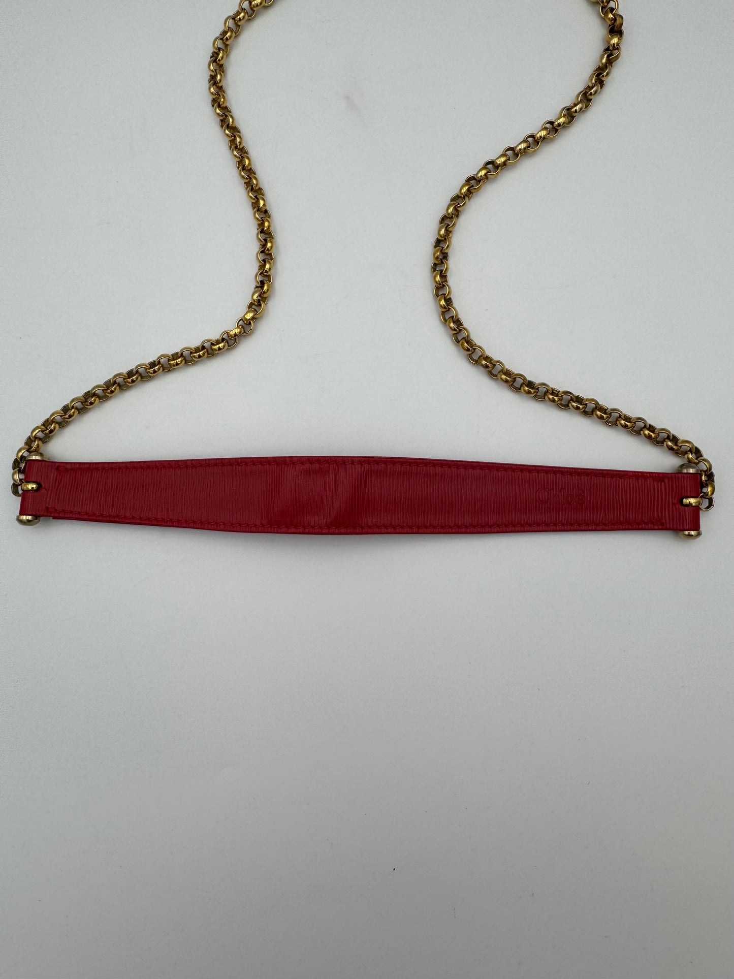 Chloe Chain Calf Skin Leather Mini Bag