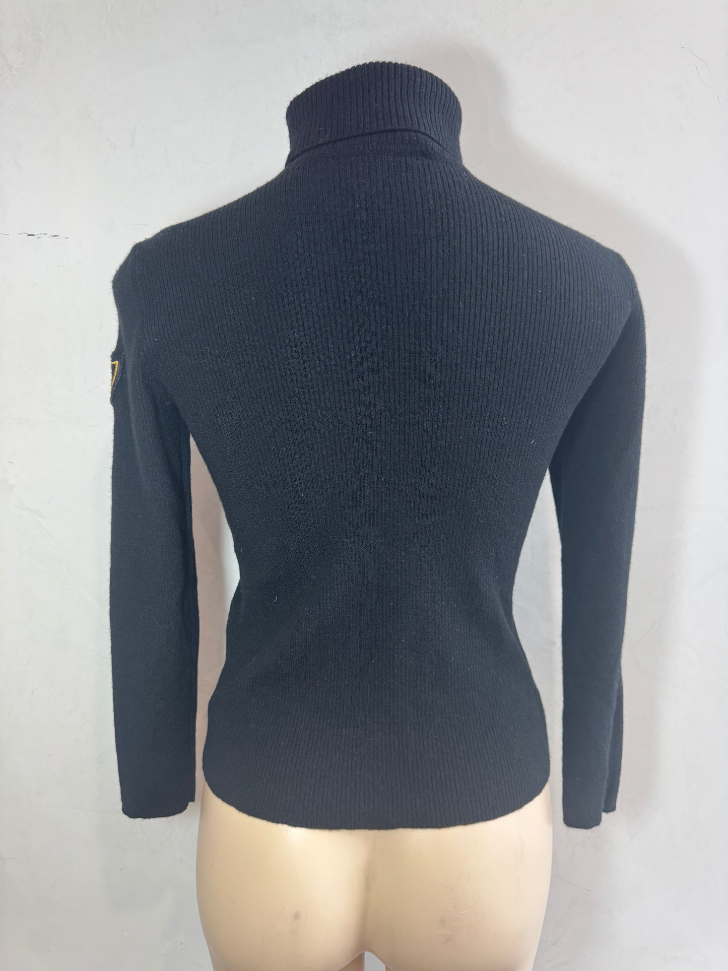 Vintage Ralph Lauren black wool skivvy - size S