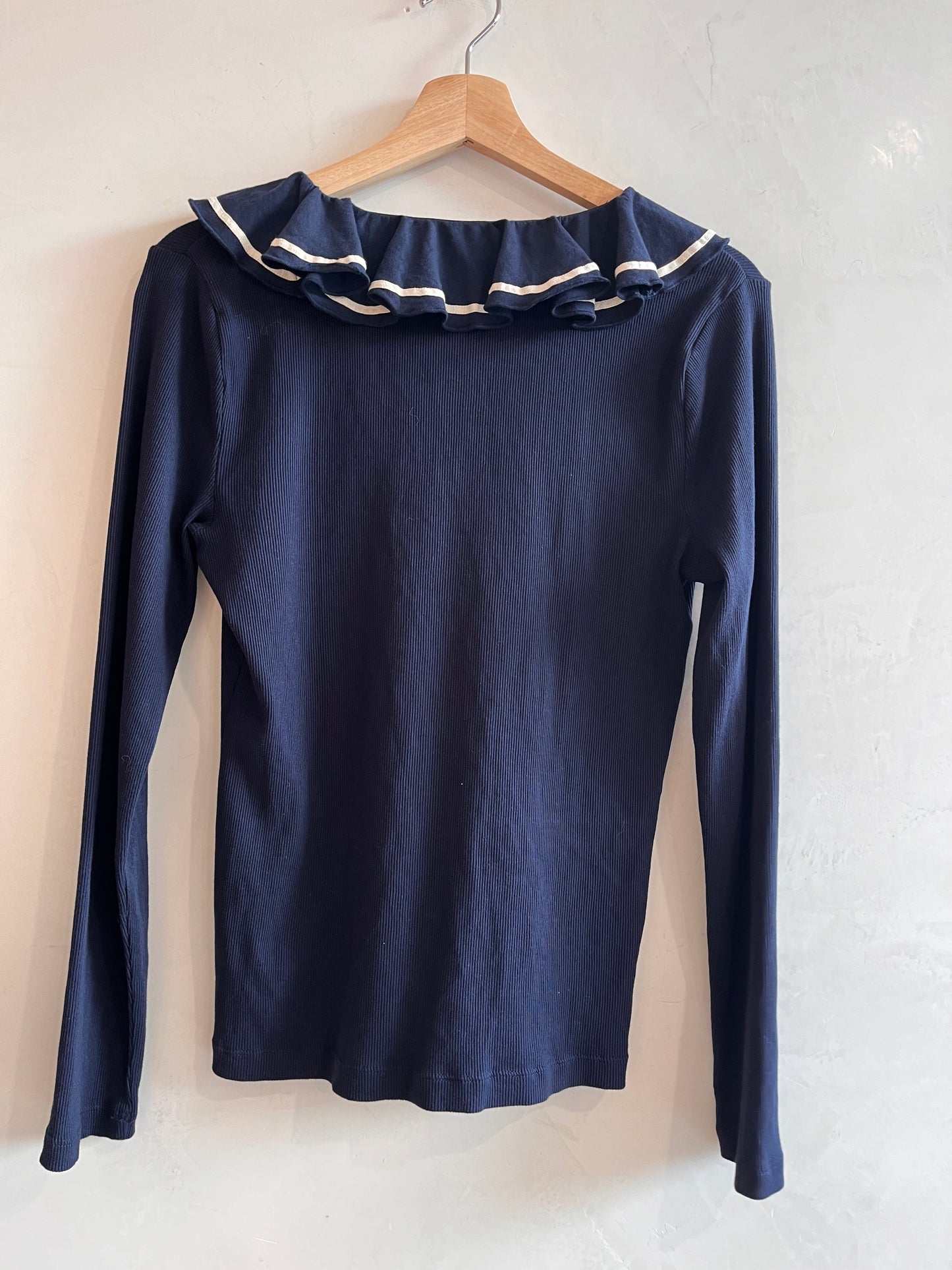 LAUREN By Ralph Lauren Navy Nautical Top M