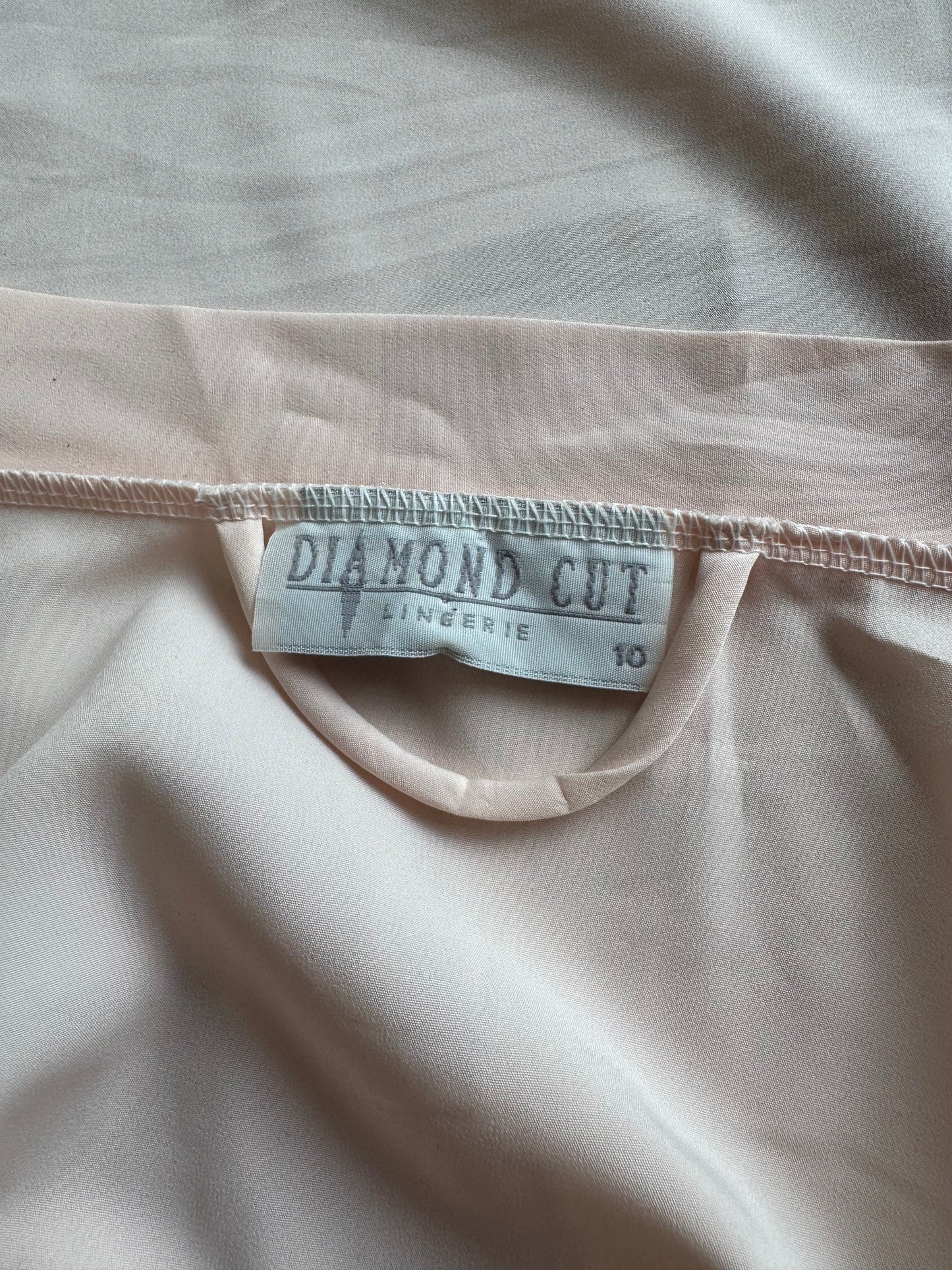 Vintage Diamond Cut Peach Robe