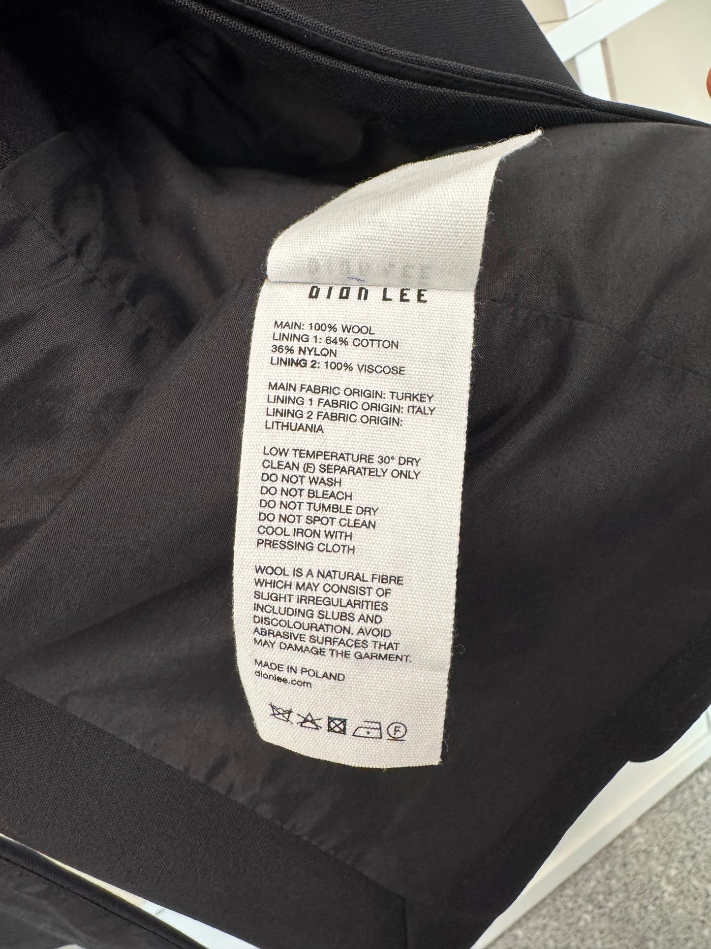 Dion Lee Black Cutout Blazer - Size S