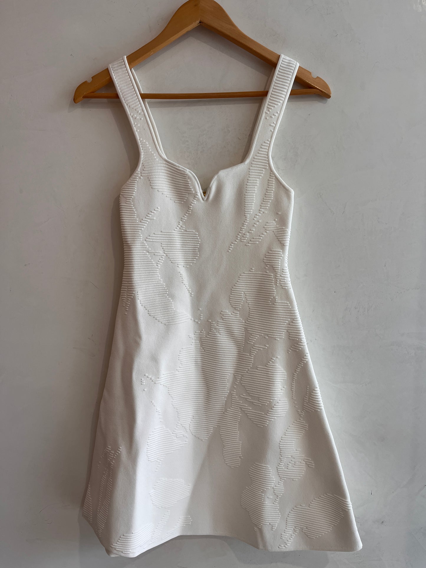 AJE White Knit Mini Dress Size XS