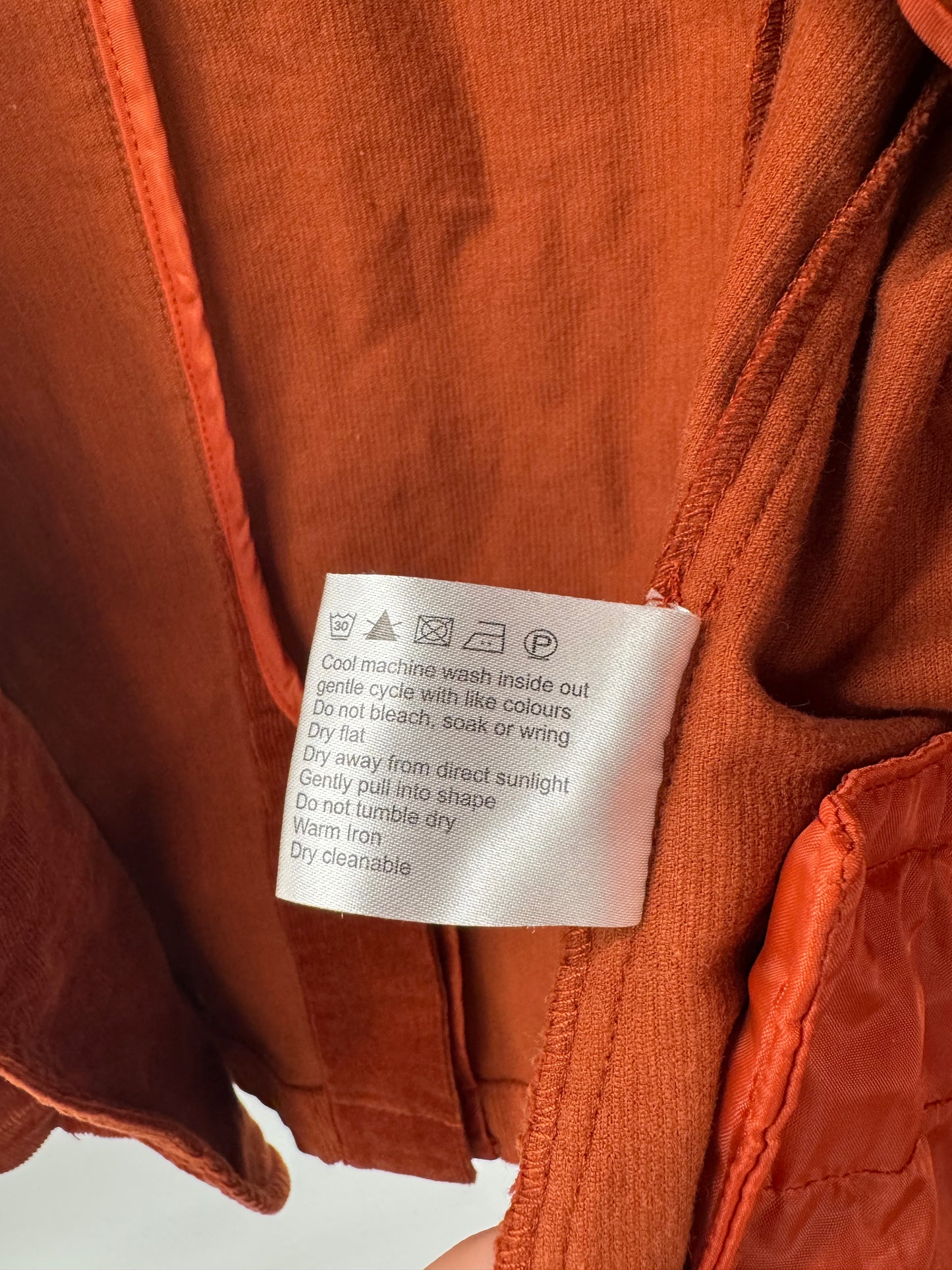 Laura Ashley Rust Cord Jacket - Sz S