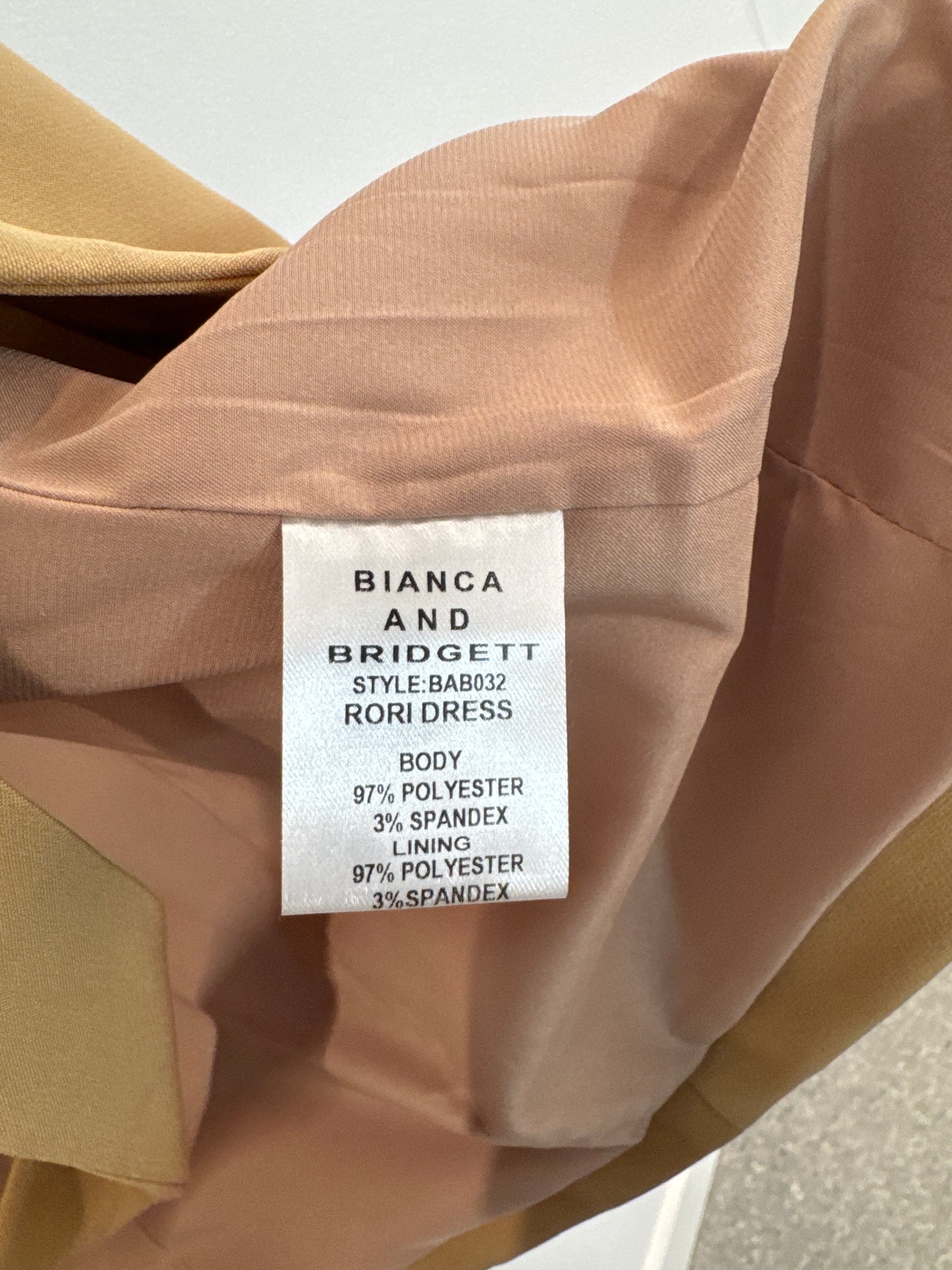 Bianca And Bridgett Camel Blazer Dress - Size 8