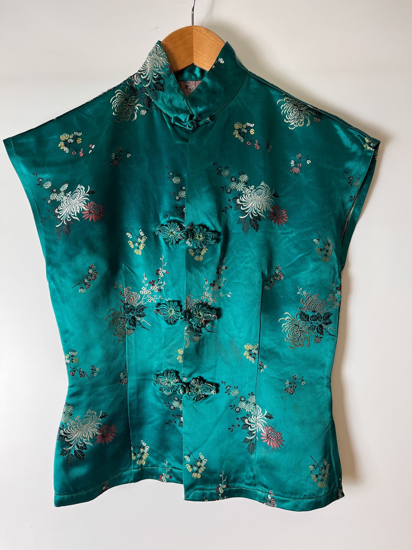 Vintage Custom Mandarin Top Size XS