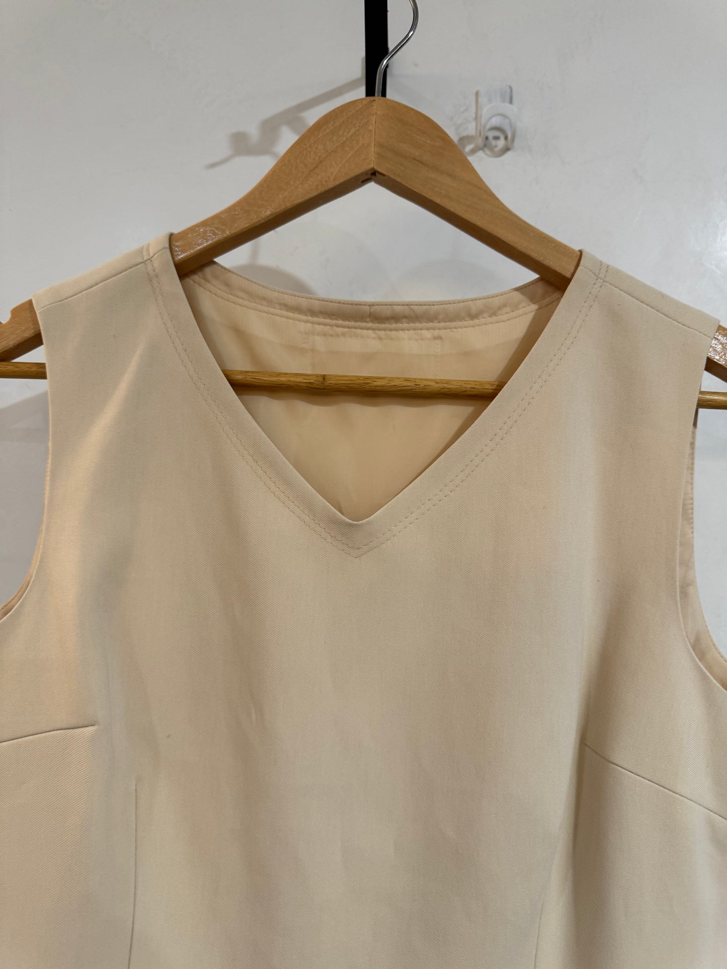 Vintage Beige Vest Top S