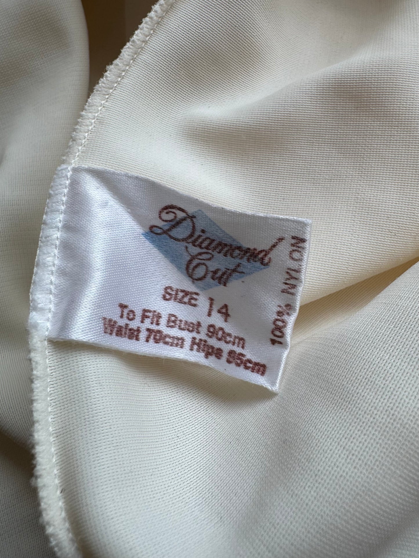 Vintage Diamond Cut beige bed Shirtdress