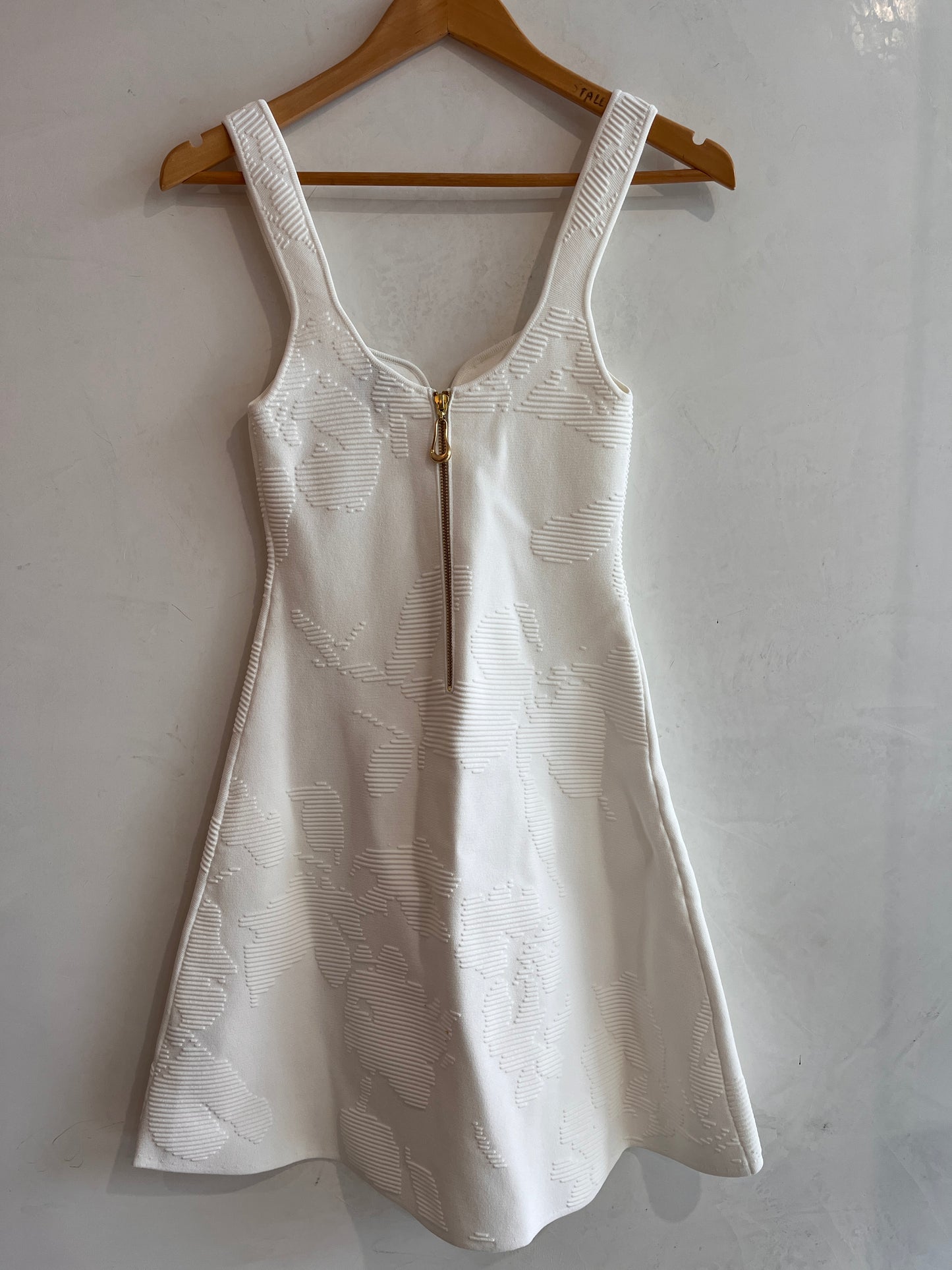 AJE White Knit Mini Dress Size XS