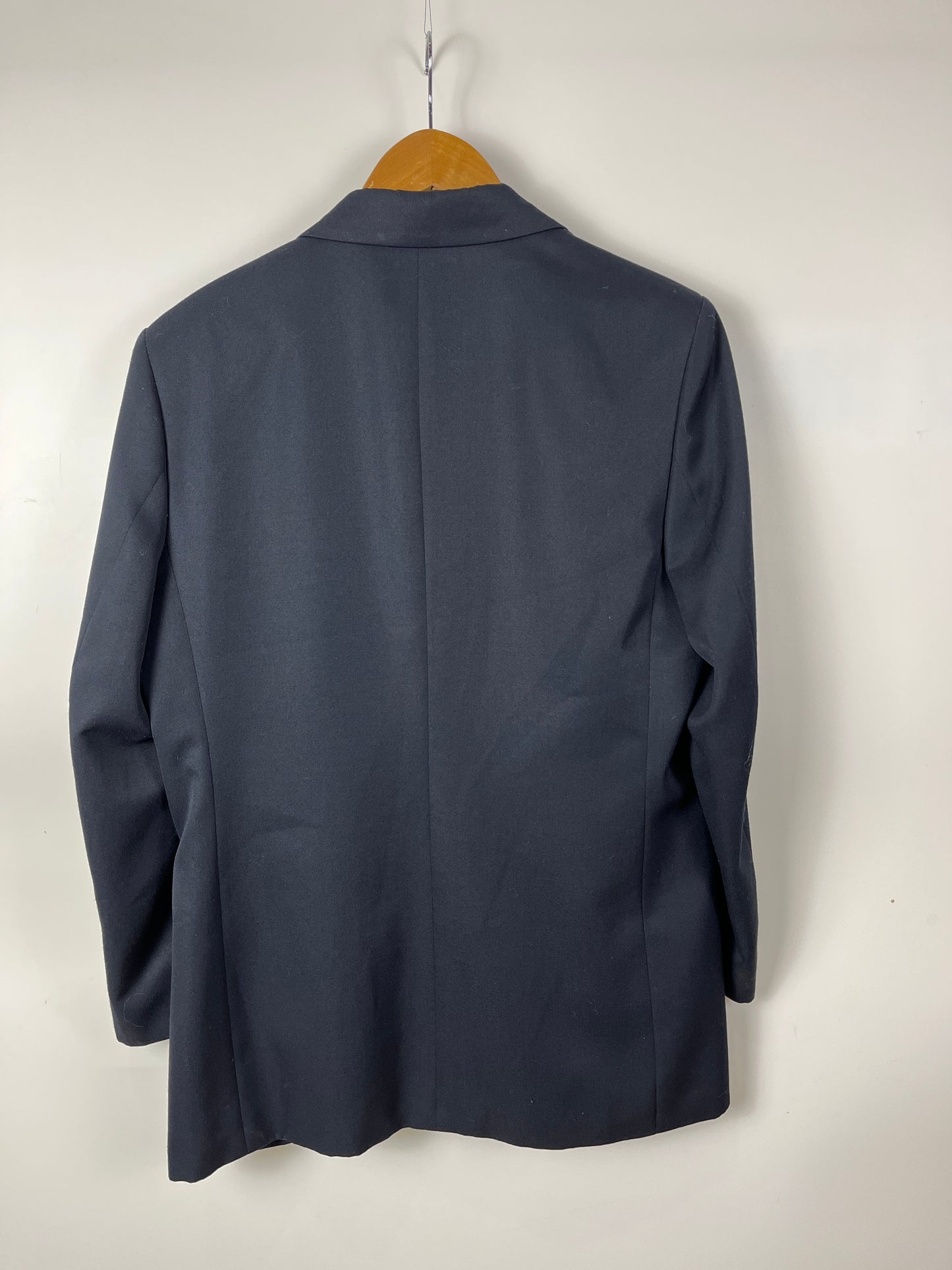 Vintage FLETCHER JONES Navy Wool Blend Blazer Size 14