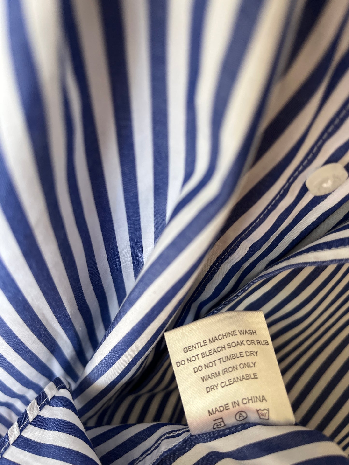 STUDIO ITALIA Blue Striped Shirt Size 40