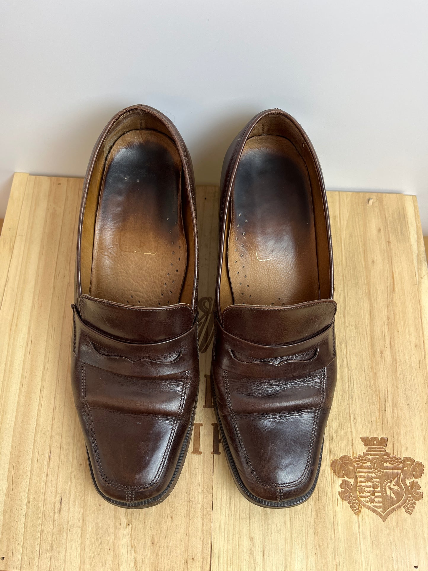 Vintage Rich Brown Mules Size 37