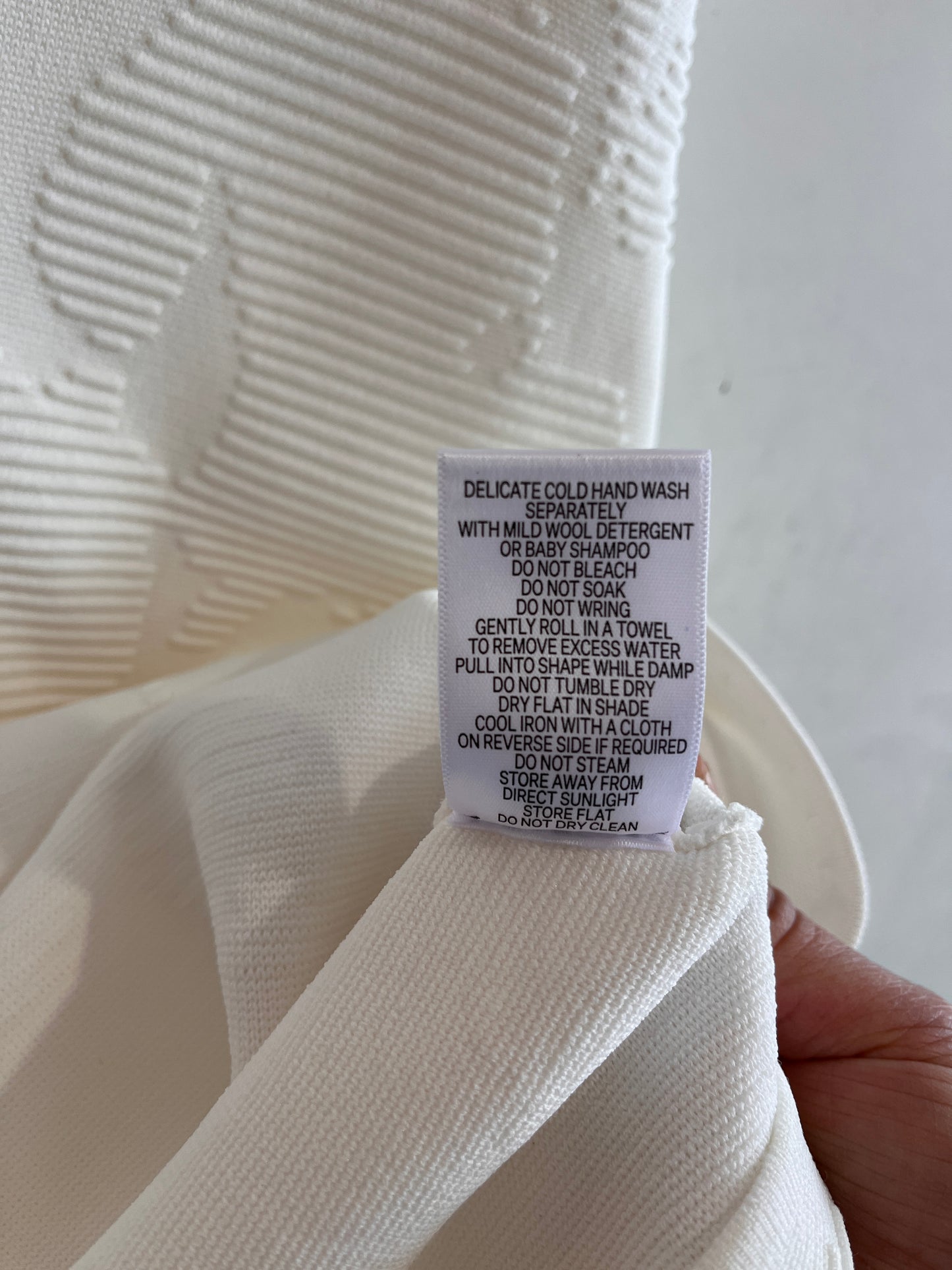 AJE White Knit Mini Dress Size XS