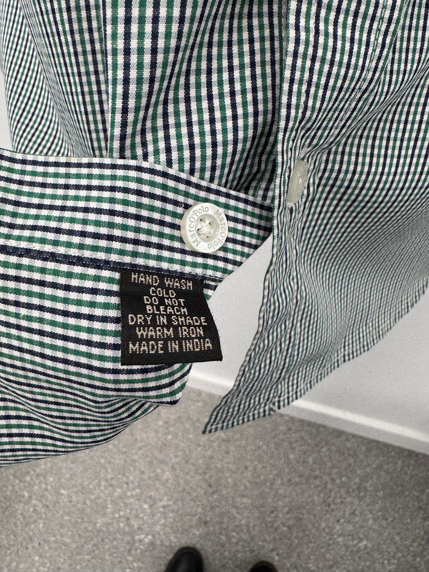 Marco Polo Green Checked shirt - Size S
