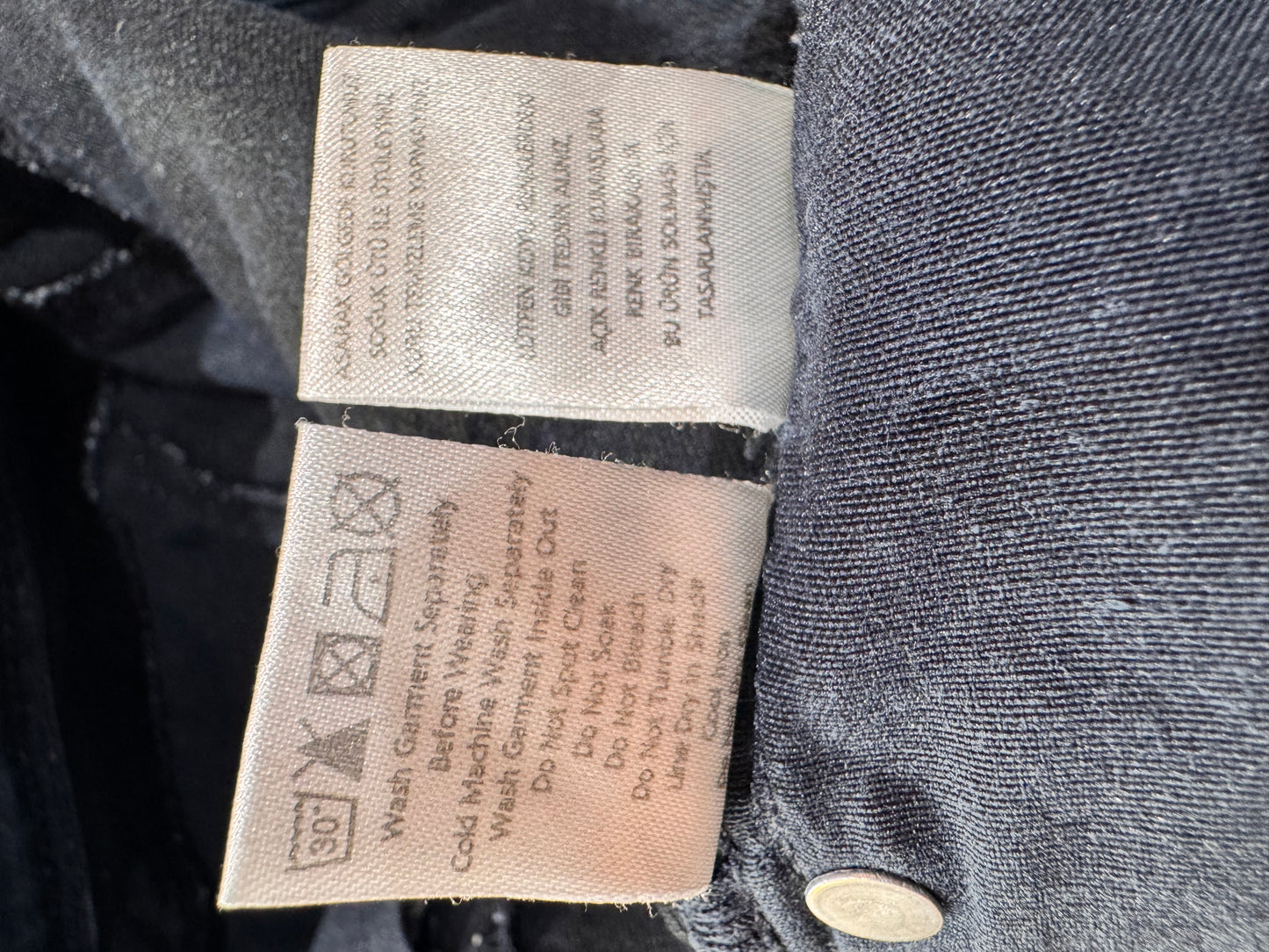 Upcycled Forever New Jeans mini Skirt - size 8