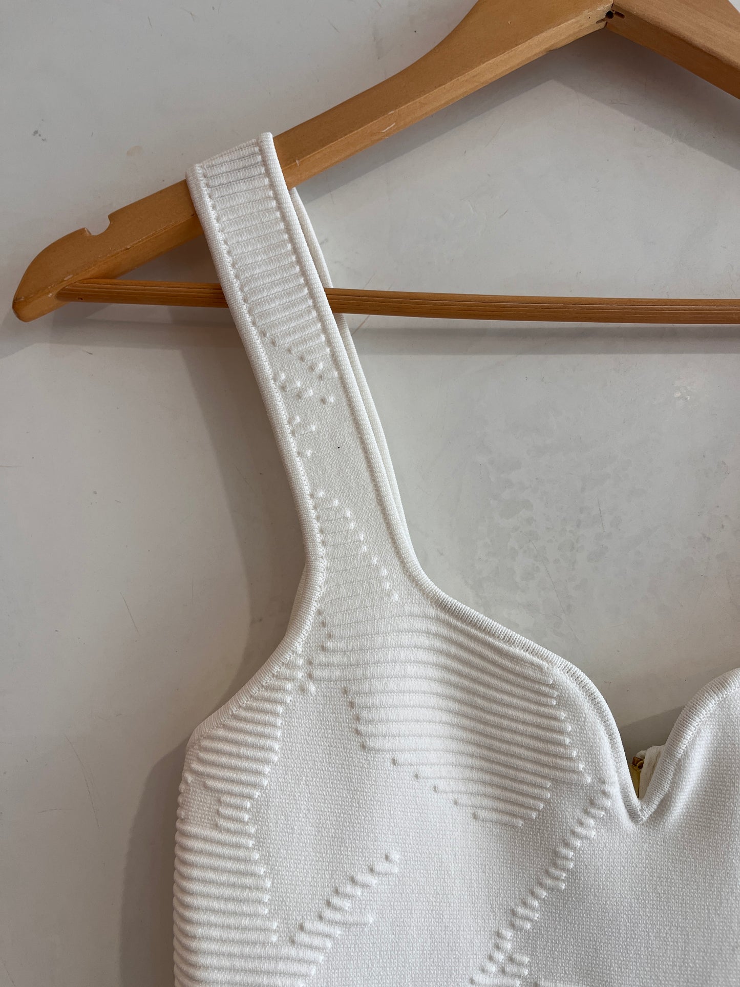 AJE White Knit Mini Dress Size XS