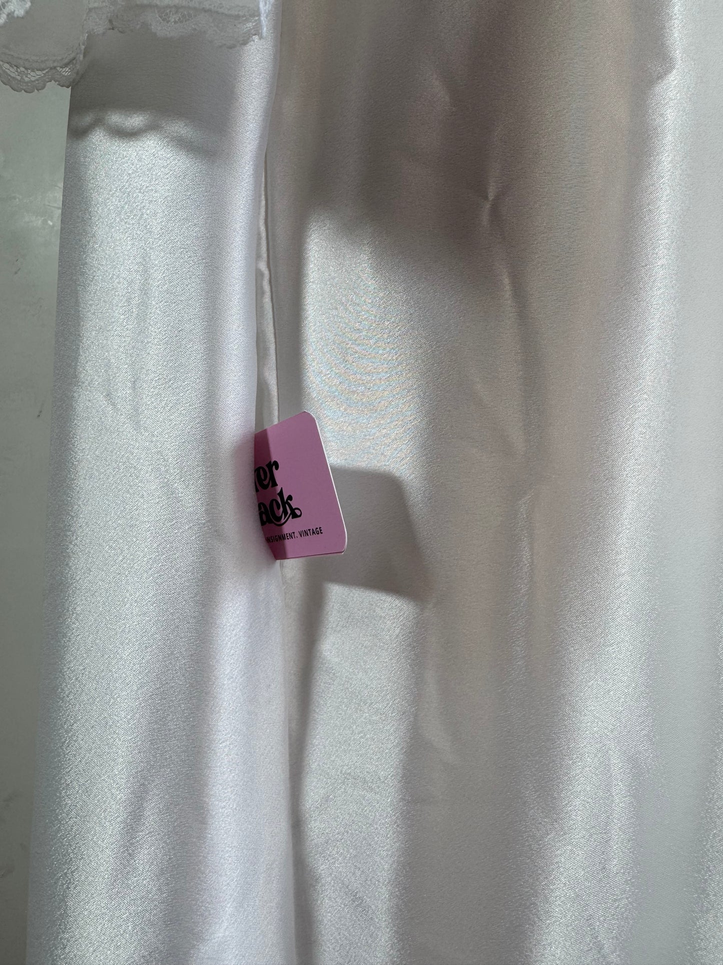 Vintage Barbizon white maxi robe - size S