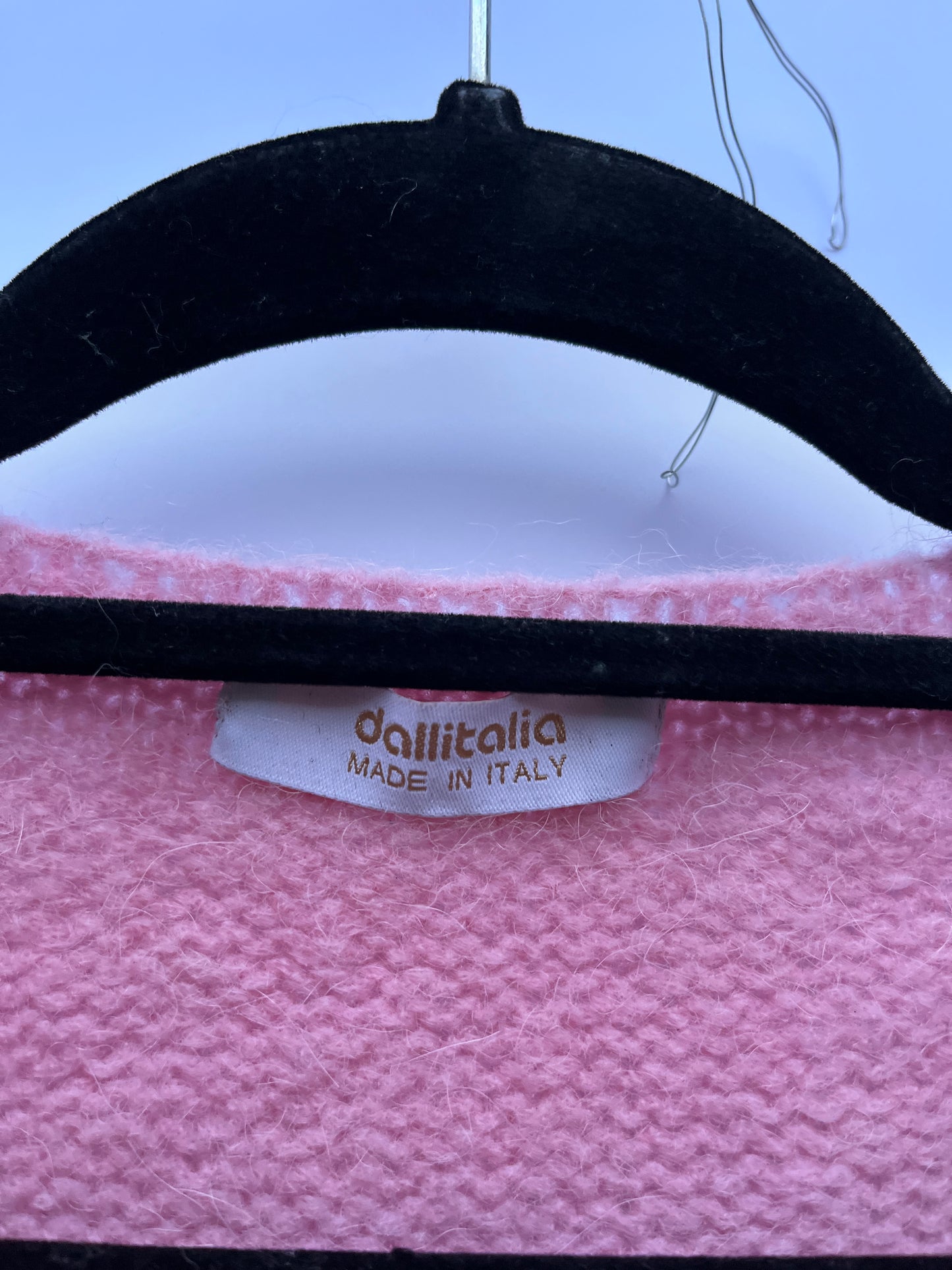 Dallitalia Pink Wool Blend Cardigan Size M-L