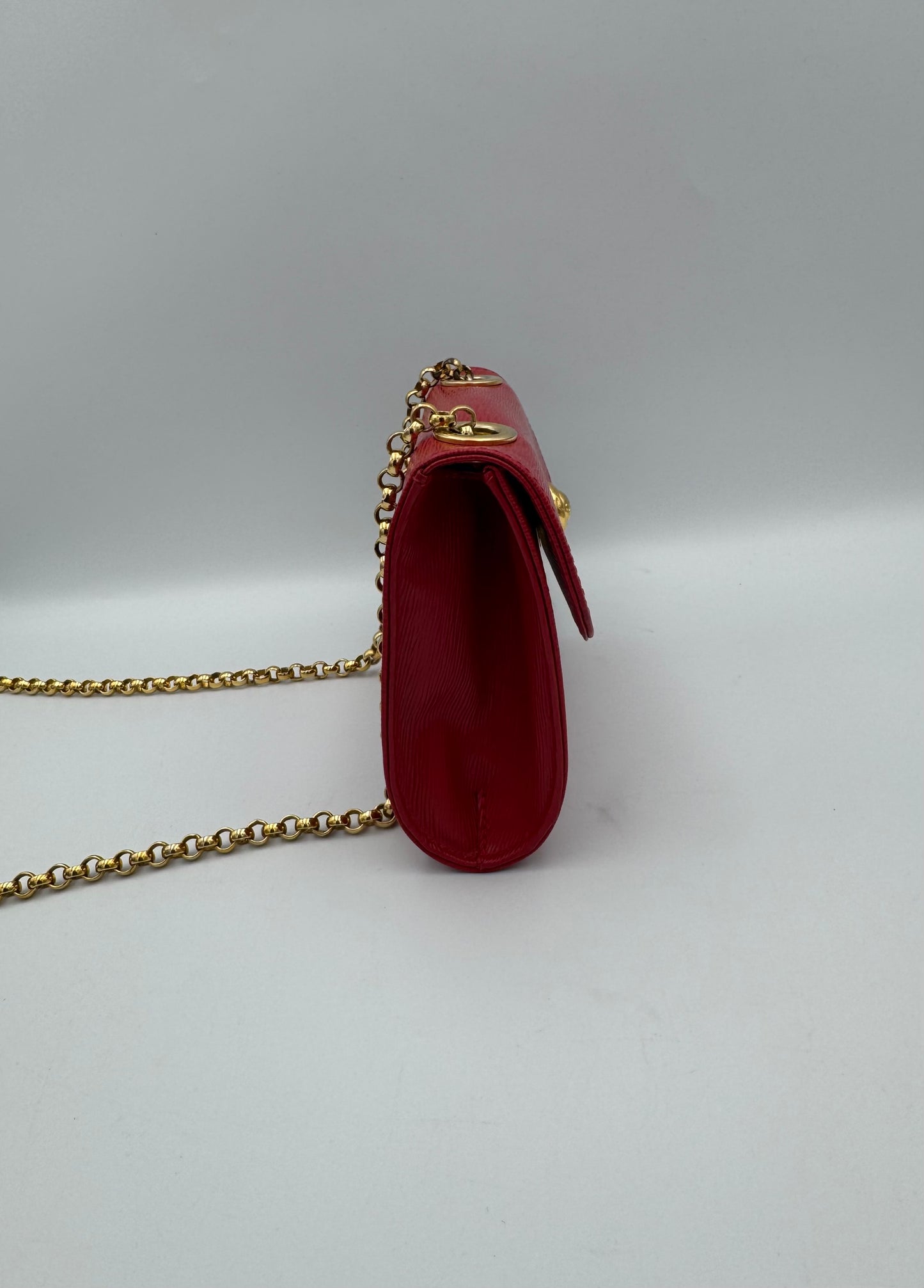 Chloe Chain Calf Skin Leather Mini Bag
