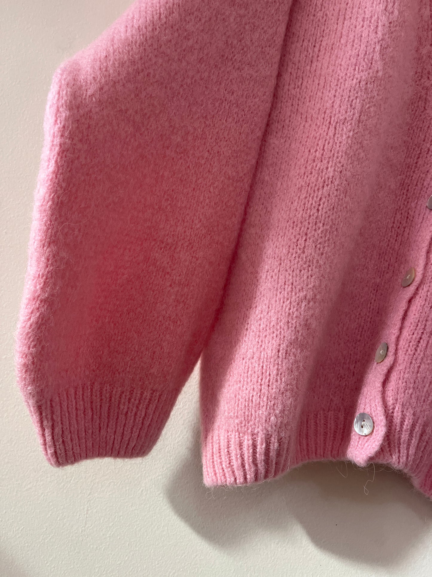Dallitalia Pink Wool Blend Cardigan Size M-L