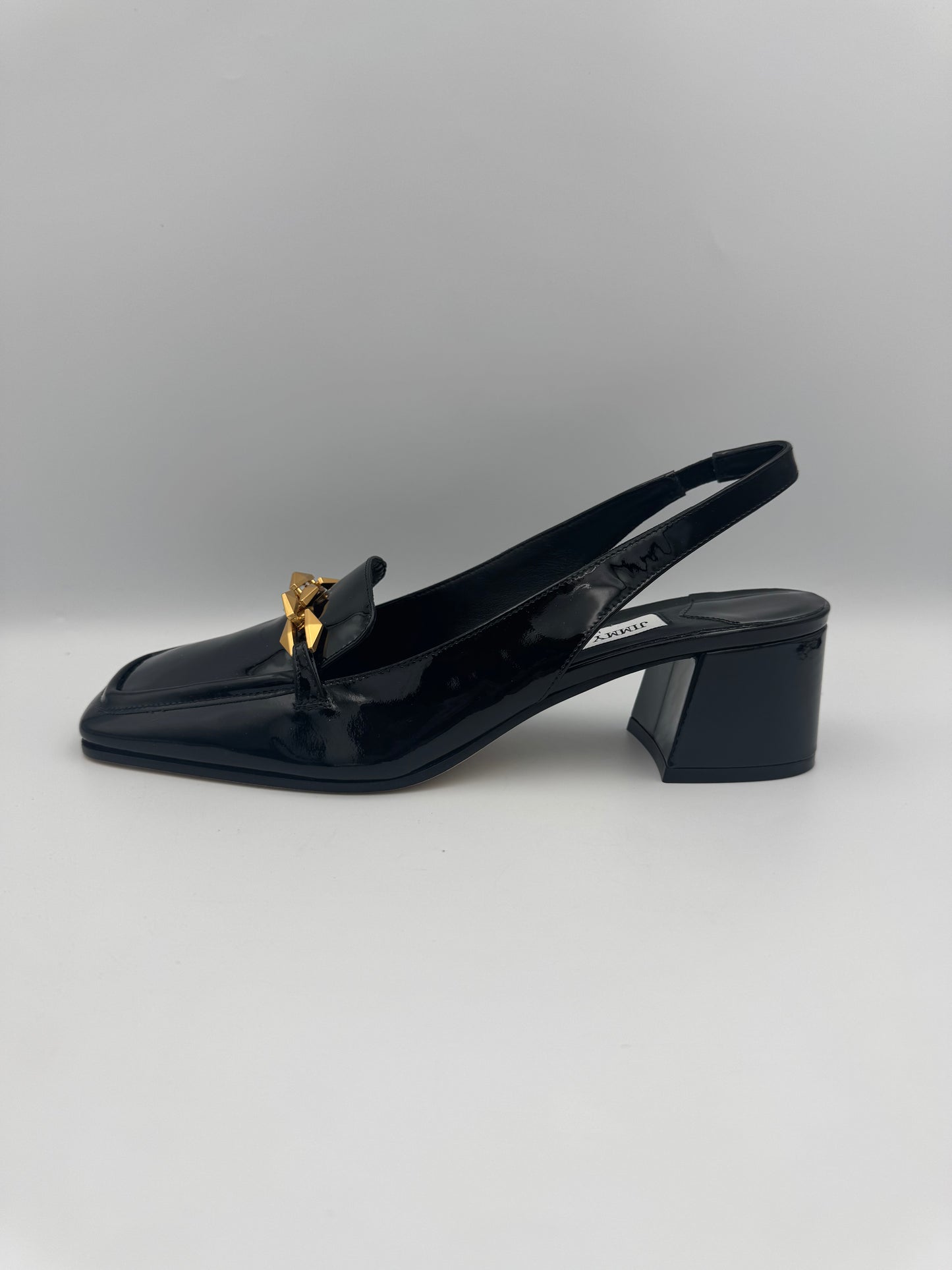 Jimmy Choo Diamond Tilda Soft Patent Black Size 40