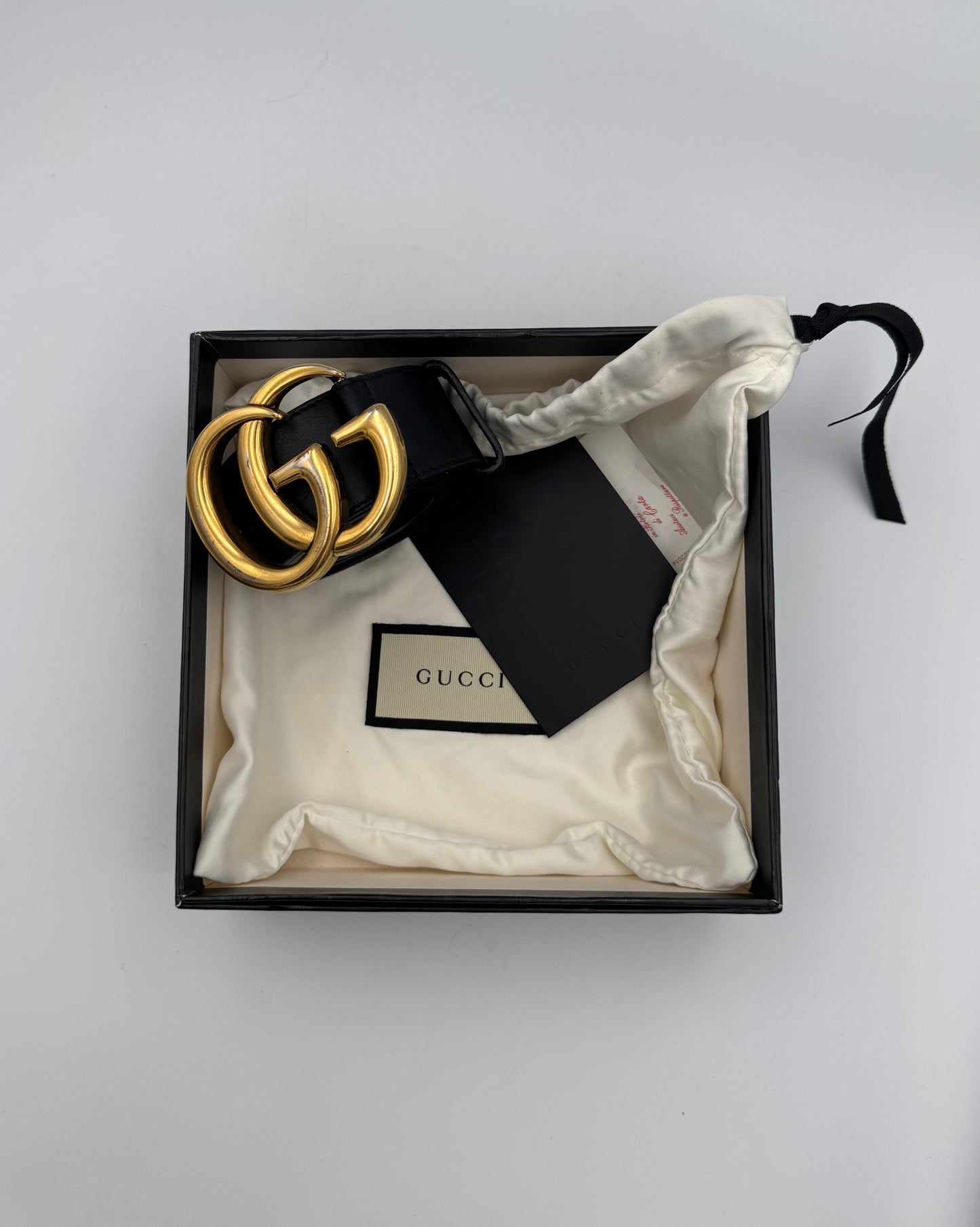 GUCCI Marmont 4cm Wide Belt Size 85