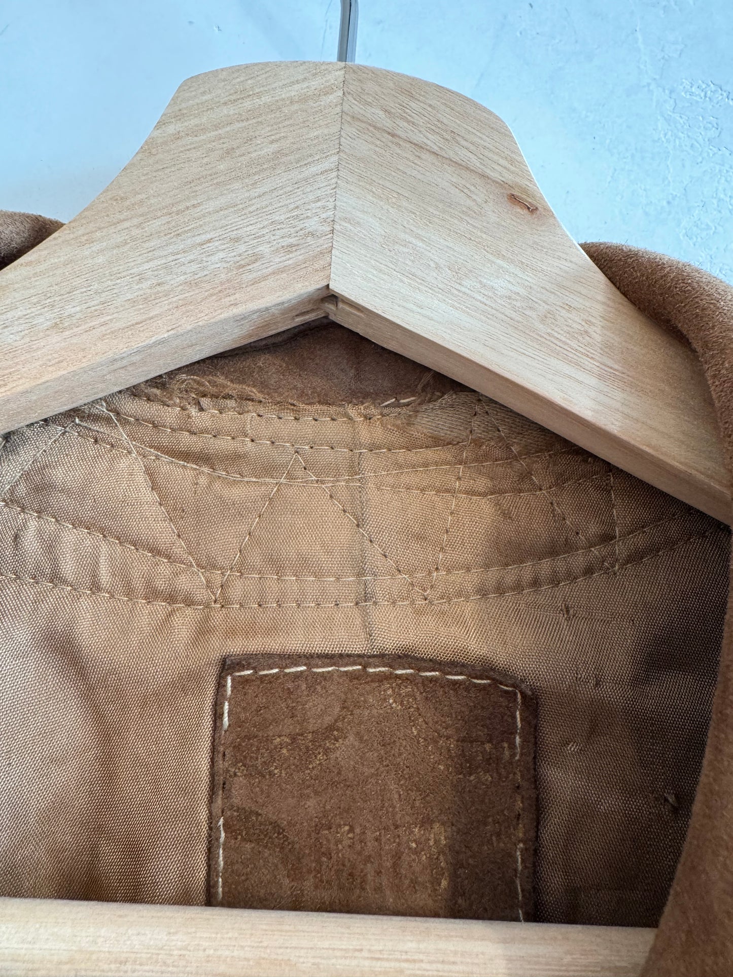 Vintage Tan Suede Blazer Jacket S/M