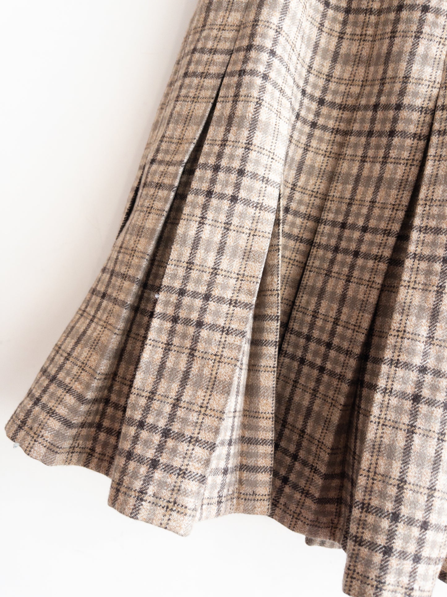 FLETCHER JONES Vintage Pleated Mini Skirt Size S