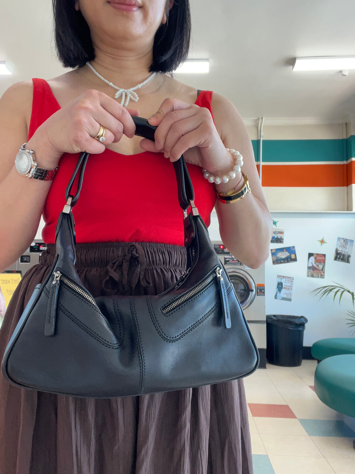 Tod's Black TOD’S Black Leather shoulder bag Size O/S