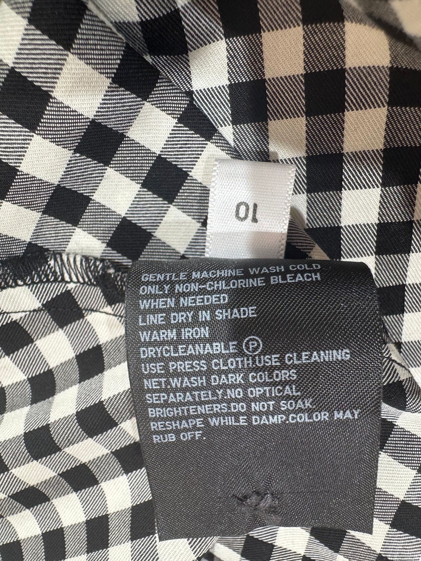 Uniqlo x Ines De La Fressange square check dress - size 10