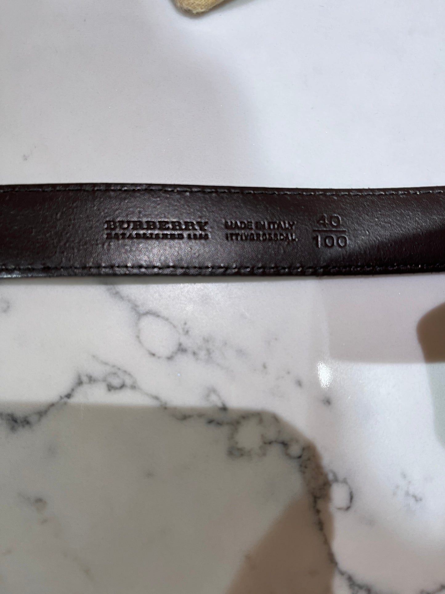 Authentic Vintage BURBERRY Belt Size 40